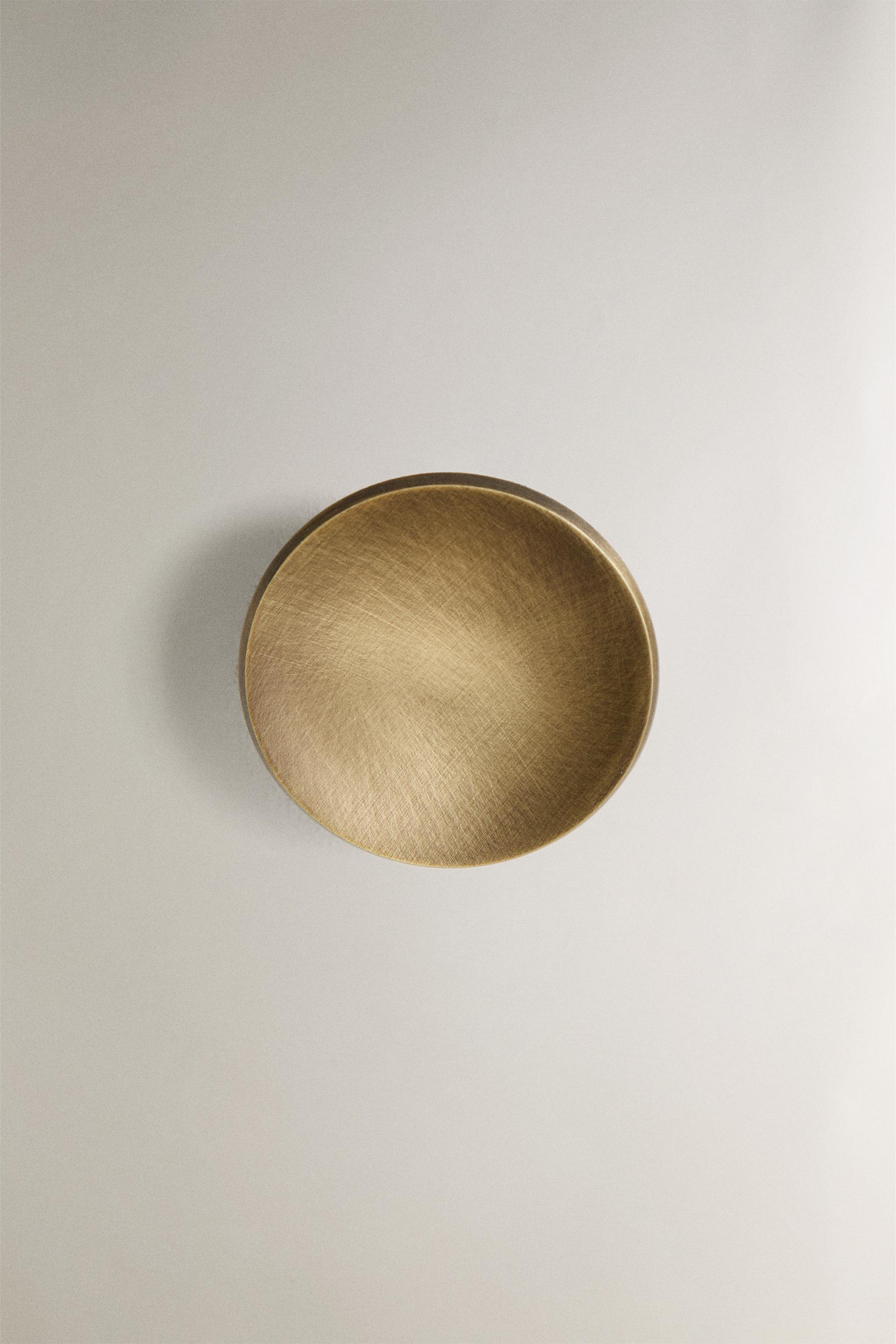 SET OF ROUND BRASS KNOBS (SET OF 2)