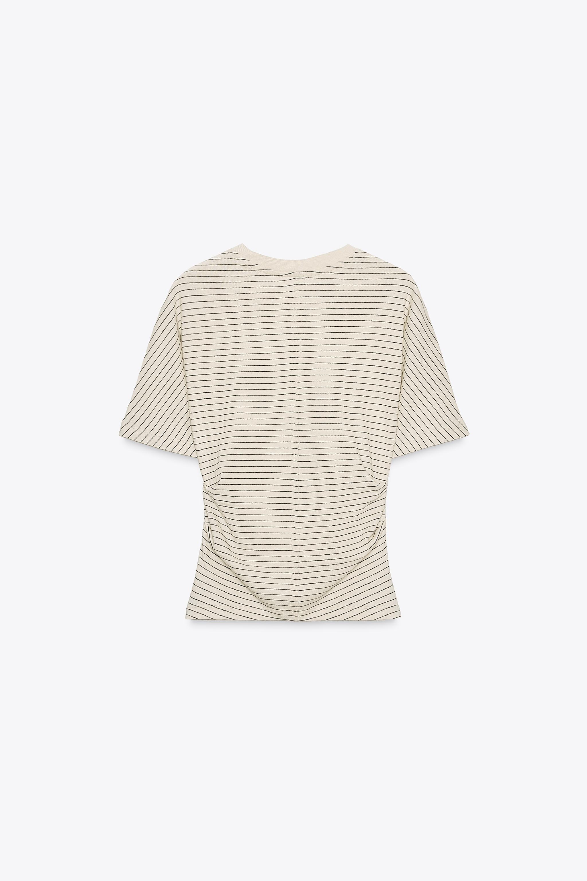 RUCHED RUSTIC T-SHIRT