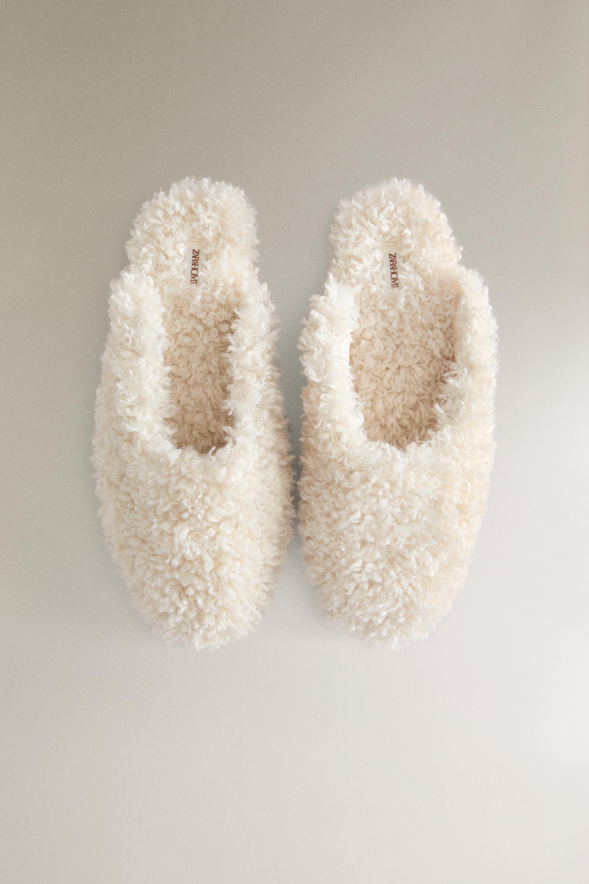 FAUX SHEARLING MULE SLIPPERS