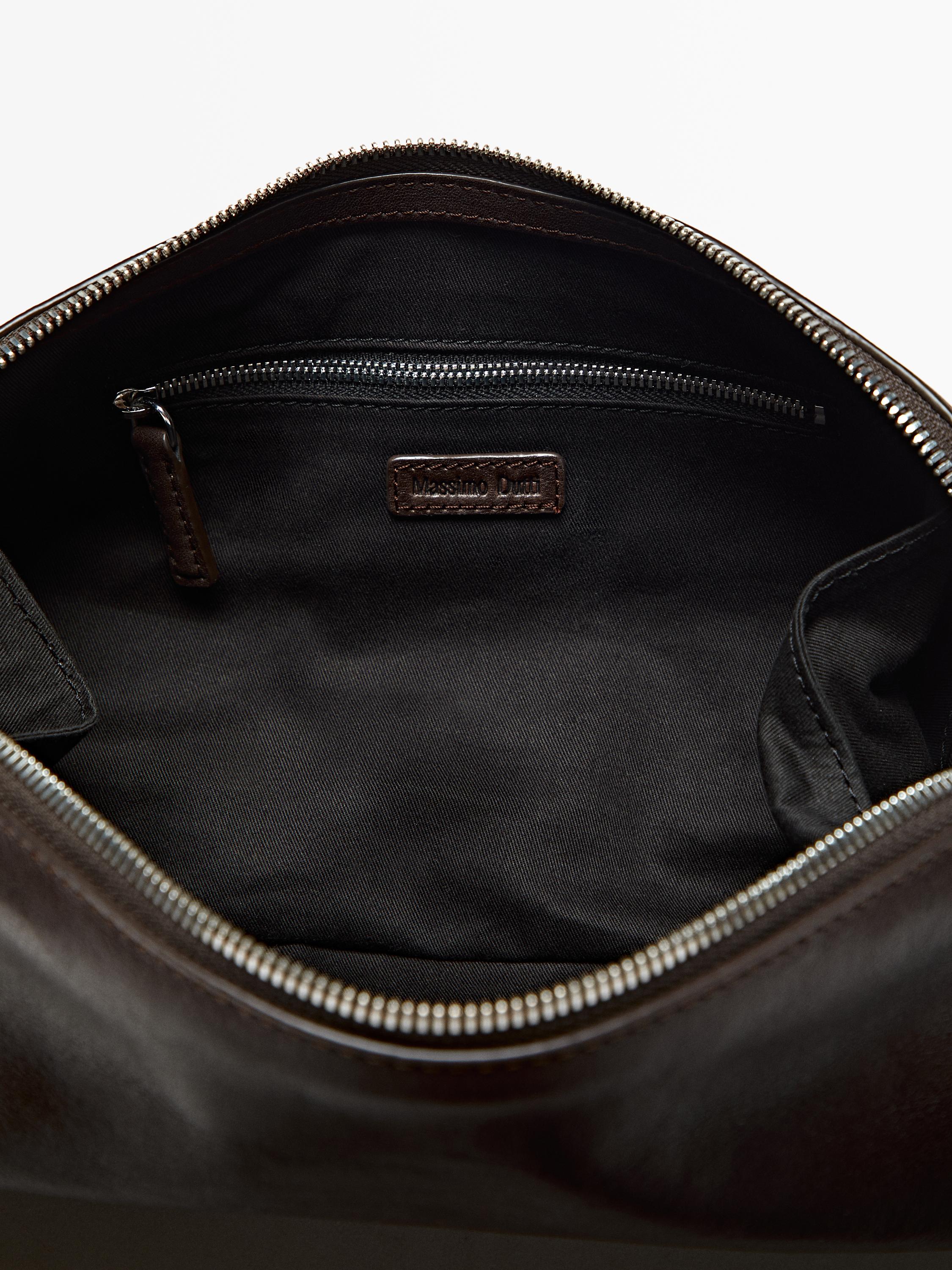 Nappa leather toiletry bag