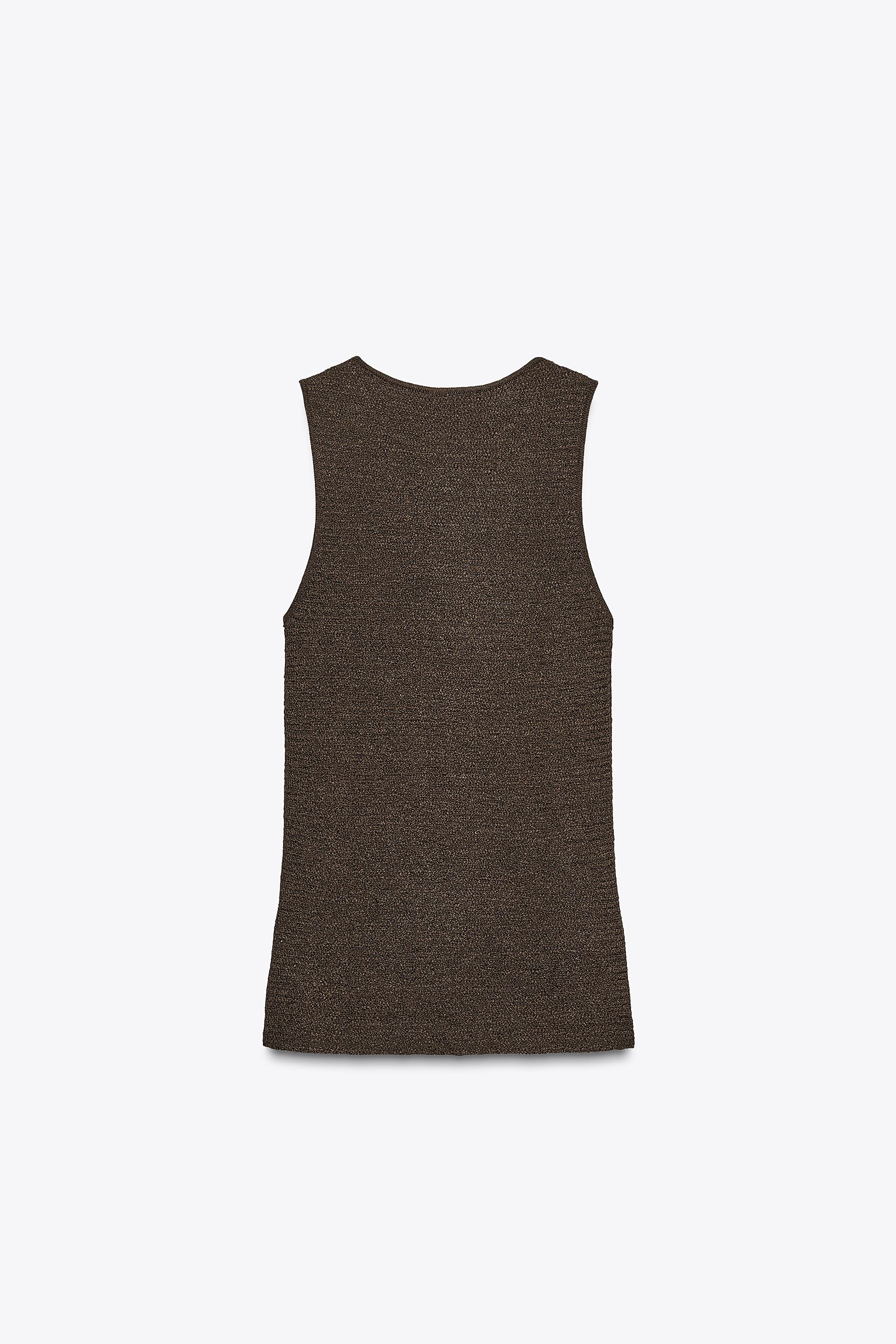 TEXTURED KNIT LONG TOP