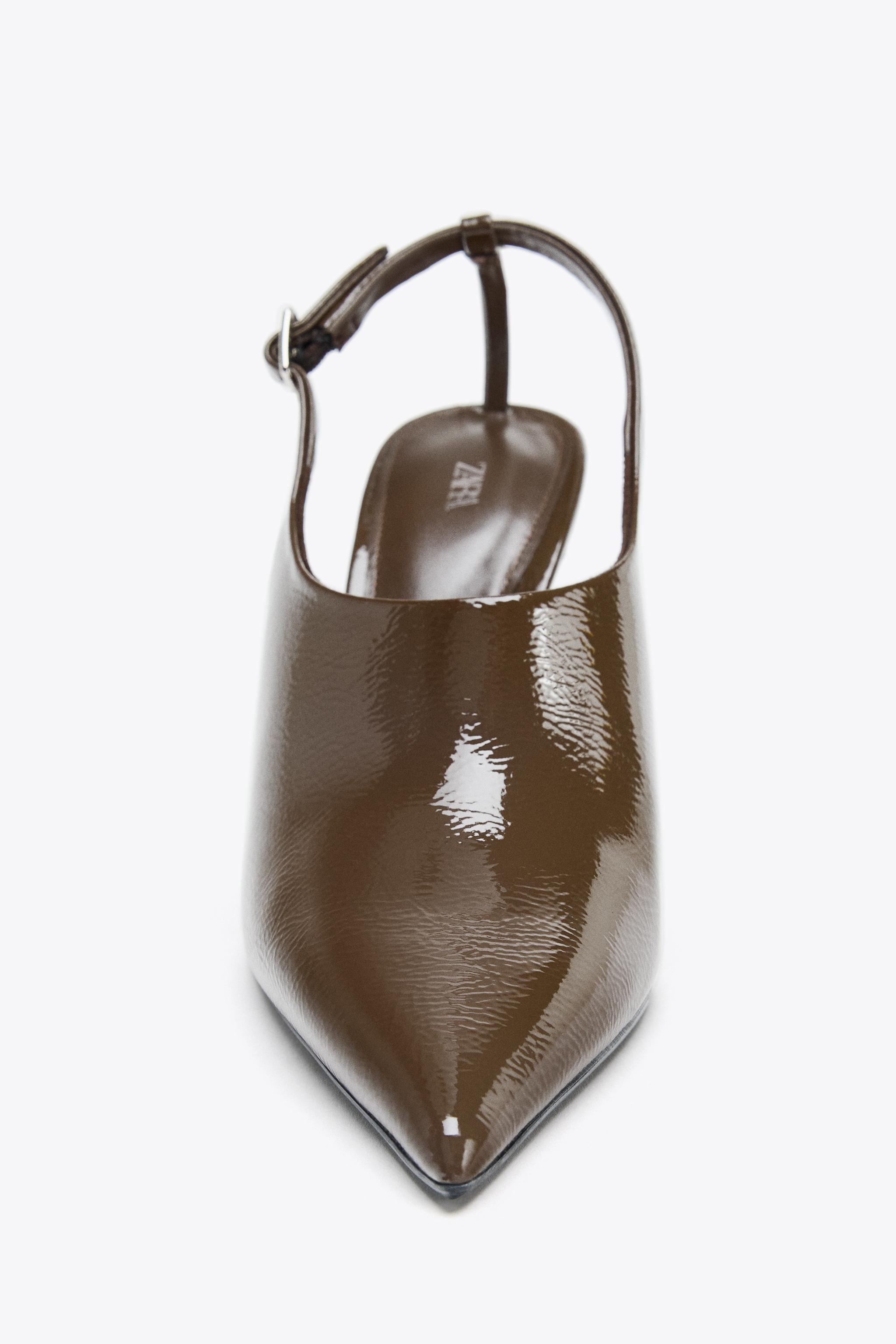 RAISED VAMP SLINGBACK HEELS