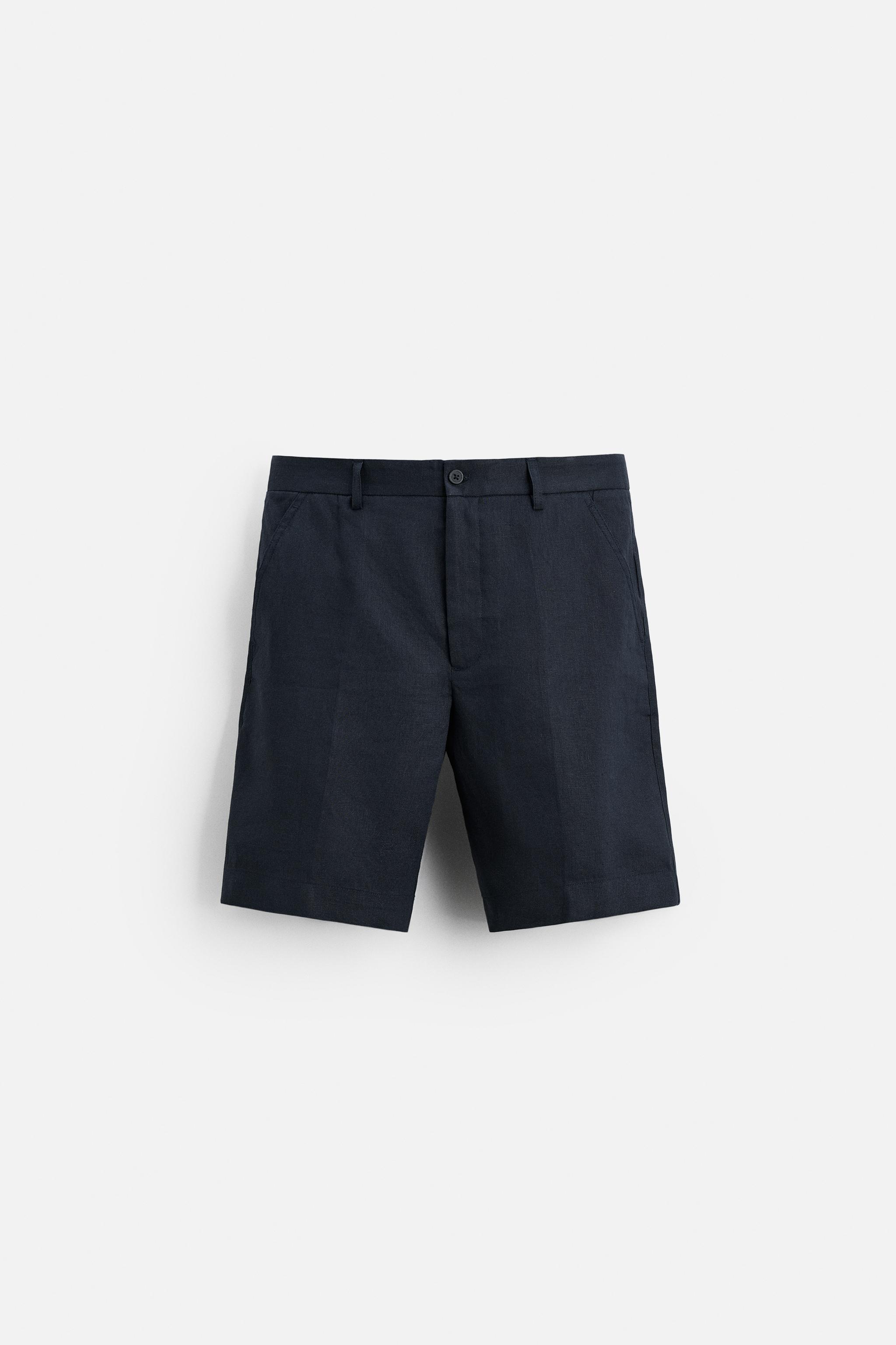 100% LINEN SHORTS