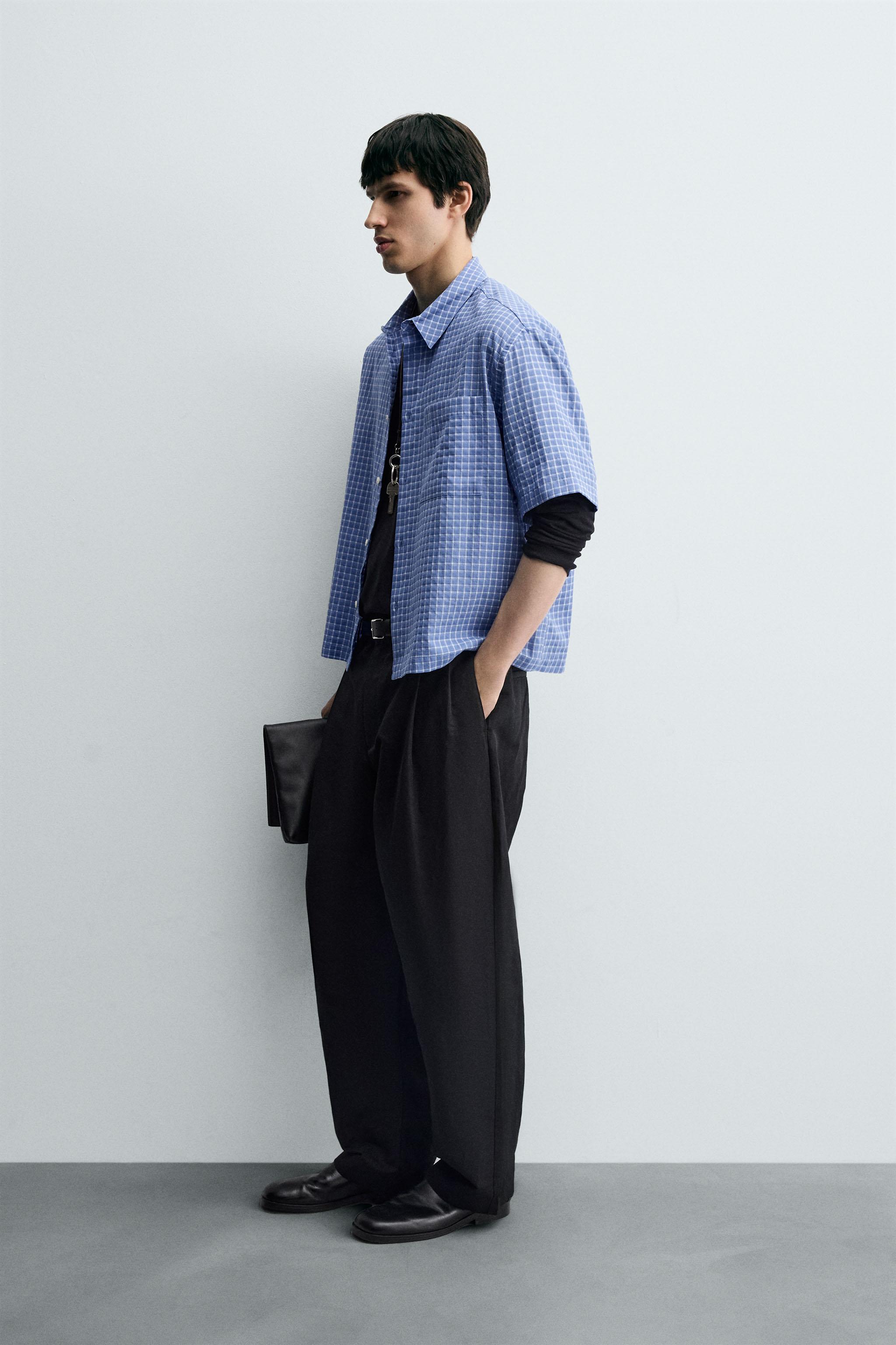 PLAID BOXY FIT SHIRT