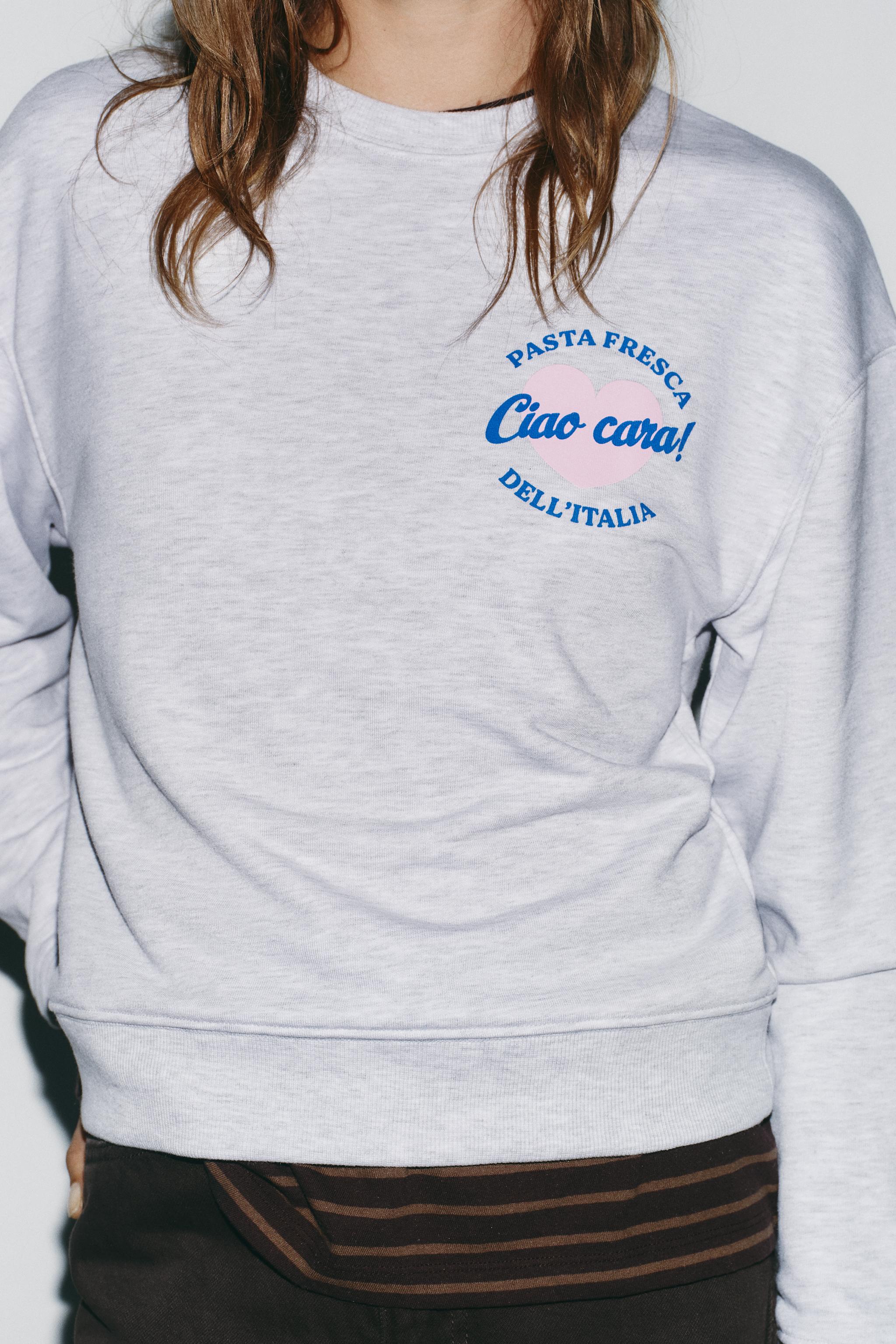 TEXT PRINT SWEATSHIRT