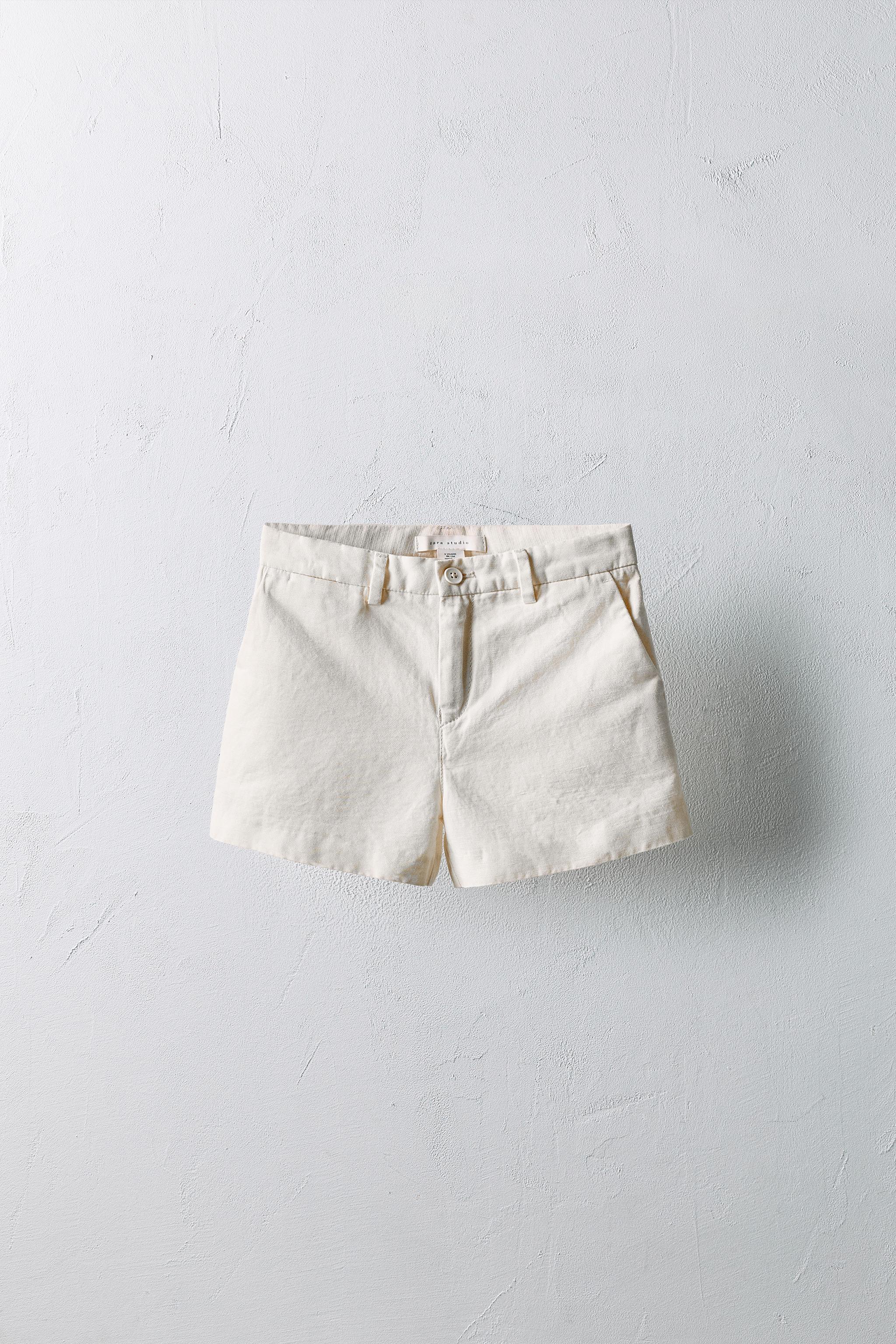 2-5 YEARS/ LIMITED EDITION LINEN BERMUDA SHORTS