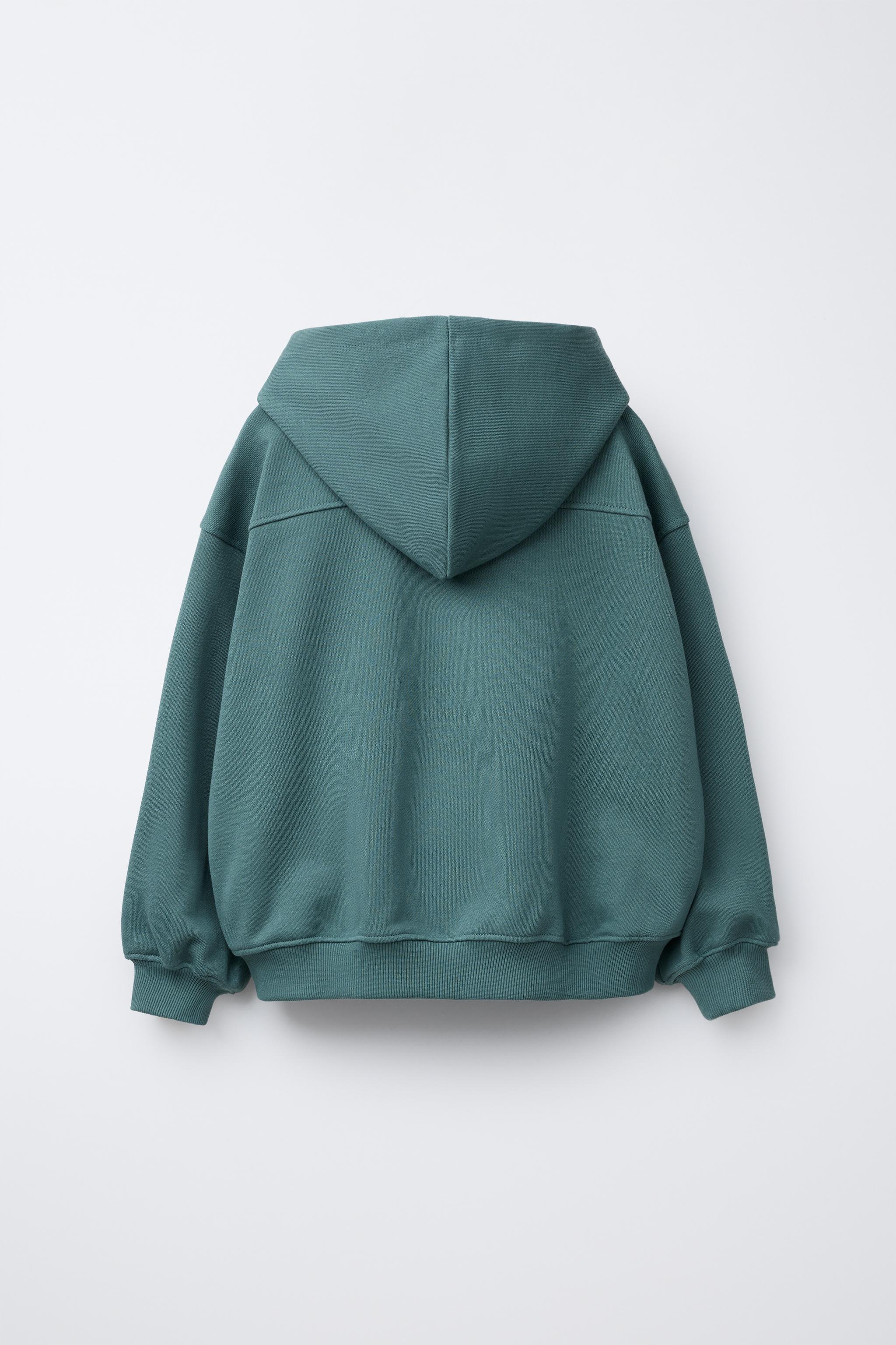 EMBROIDERED ZIP SWEATSHIRT