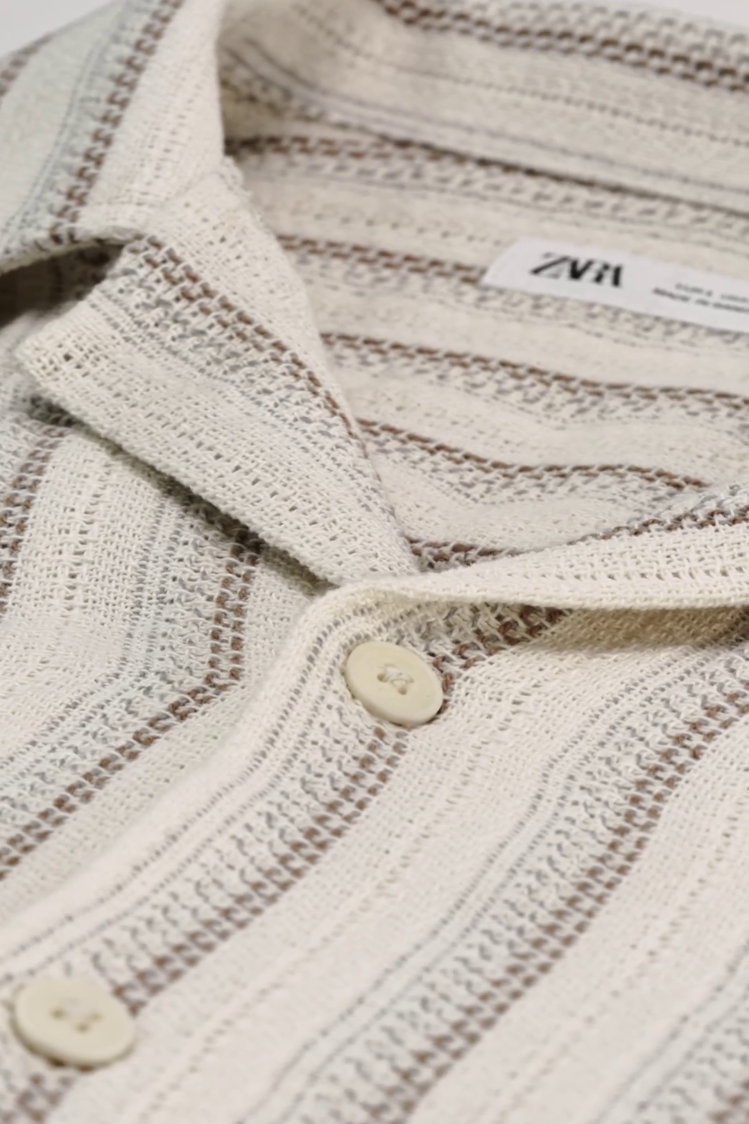 TEXTURED STRIPE SHIRT