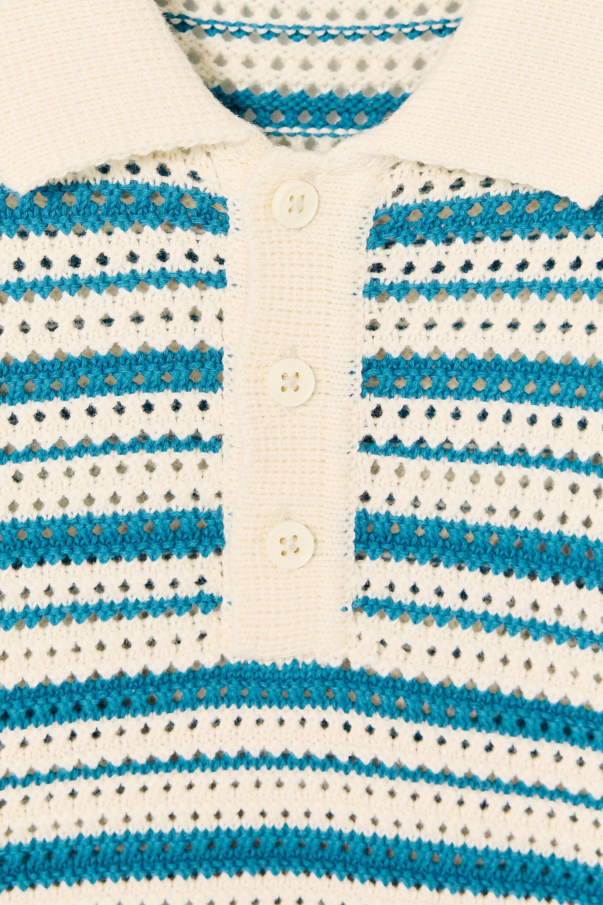 STRIPED KNIT POLO SHIRT LIMITED EDITION