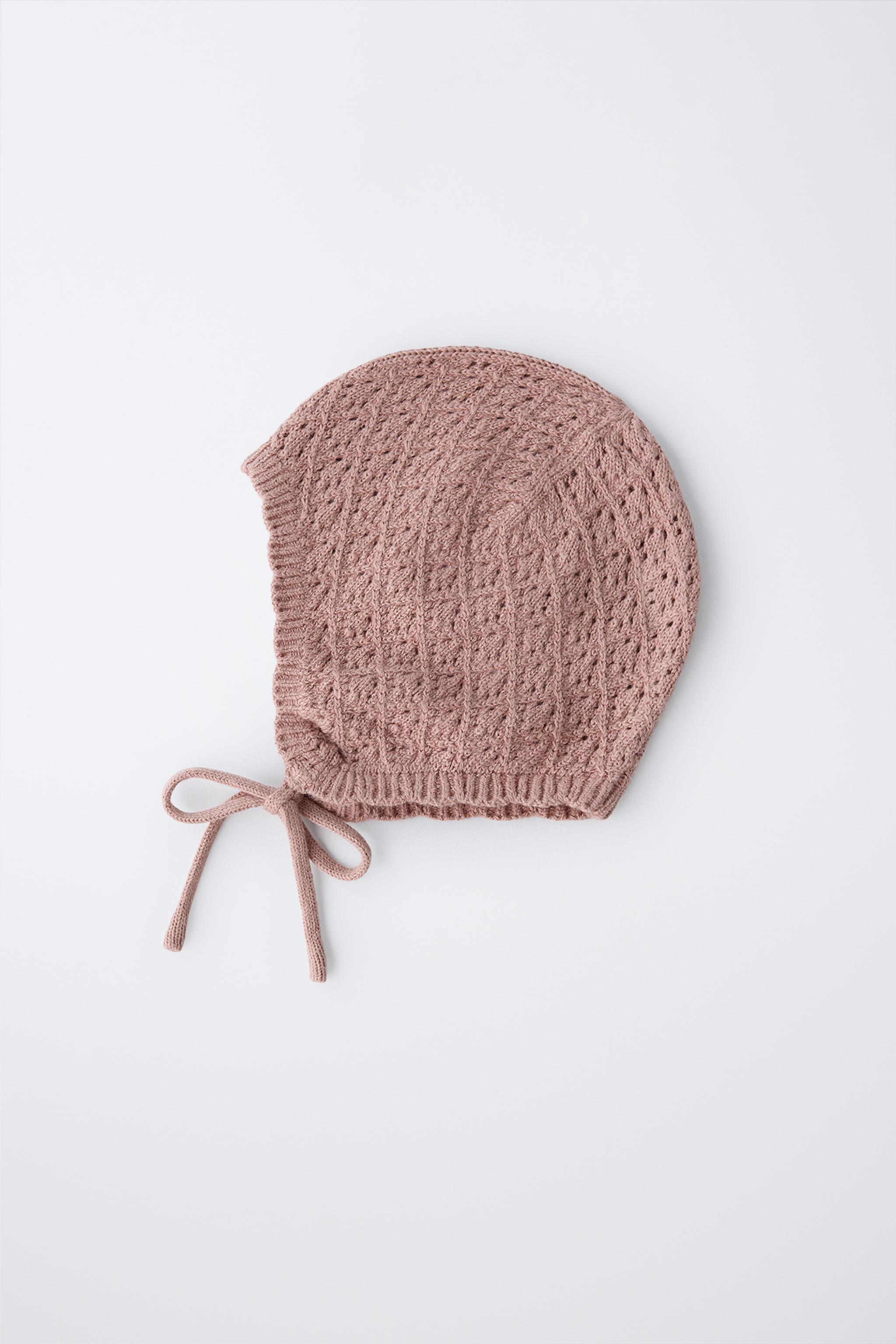 COTTON SILK KNIT BONNET