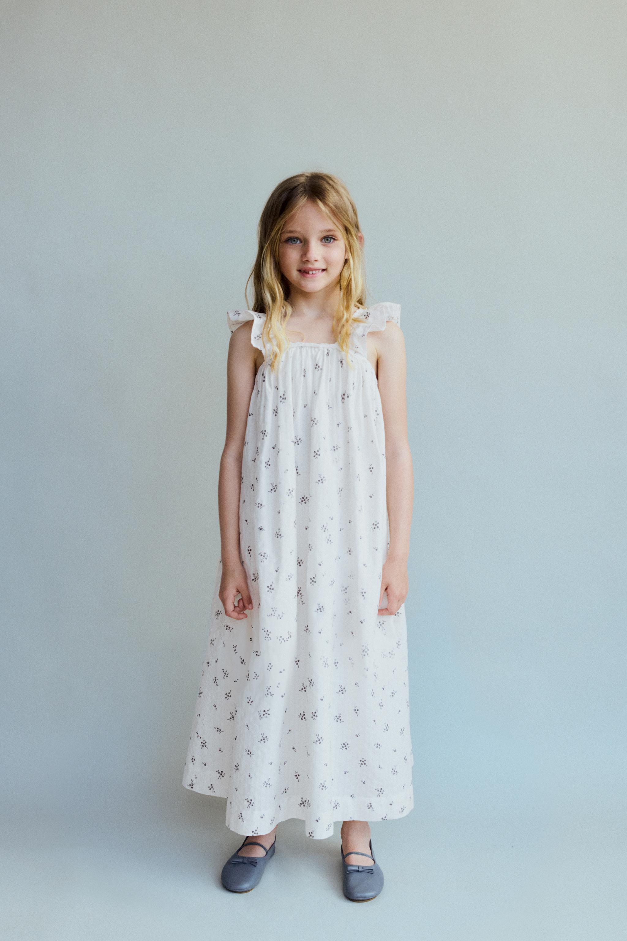 6-10 YEARS/ LIMITED EDITION SPARKLY FLORAL DRESS