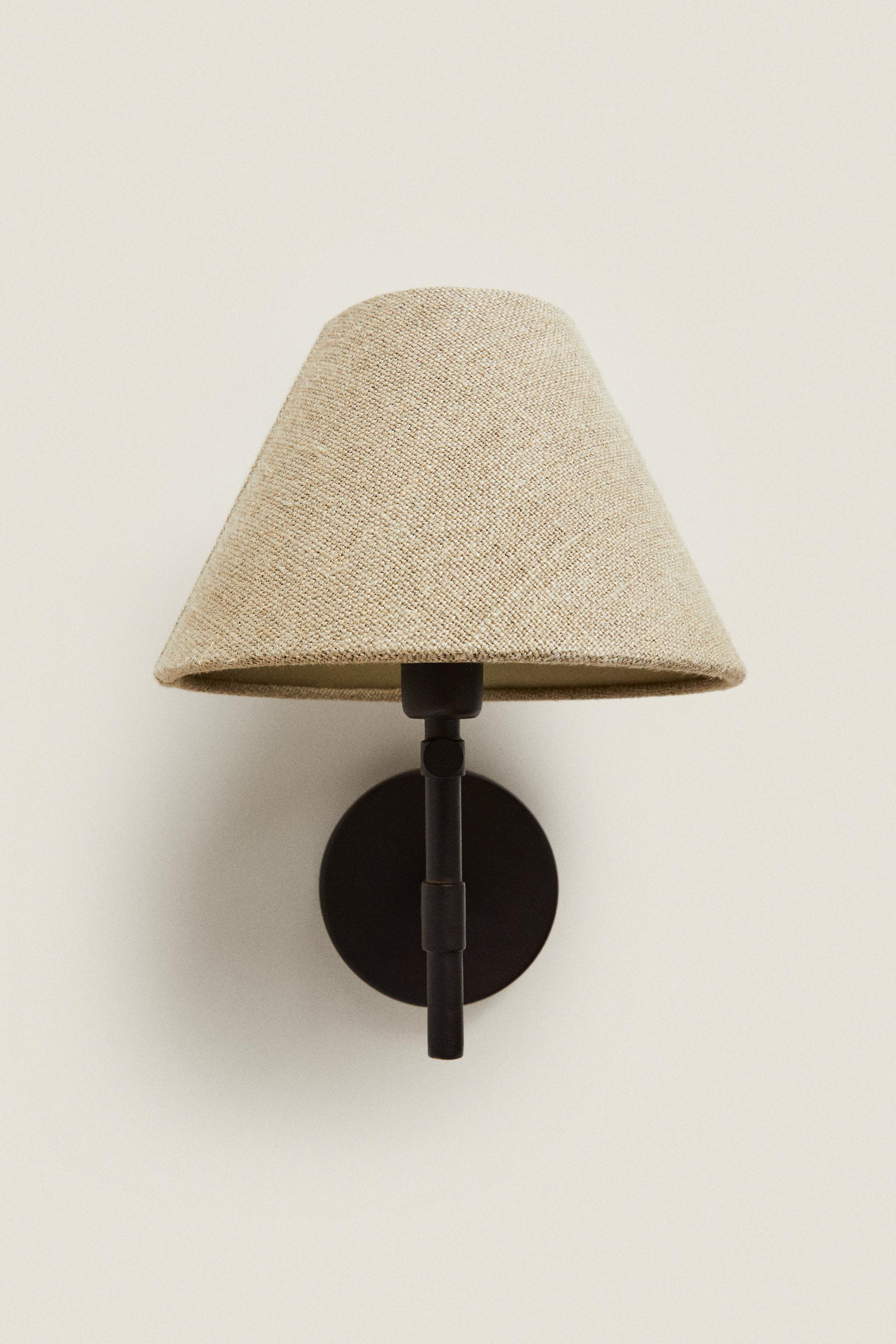 LAMP | LINEN LAMPSHADE WALL SCONCE