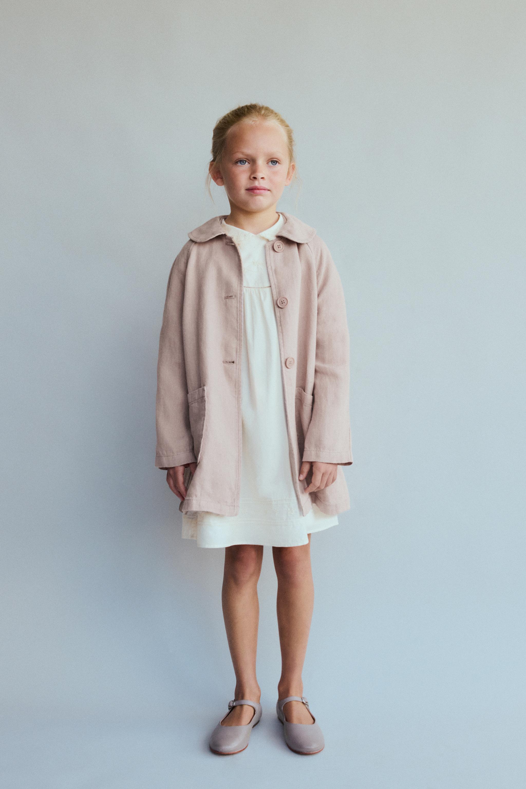 AGES 6-10/ LIMITED EDITION 100% LINEN TRENCH COAT
