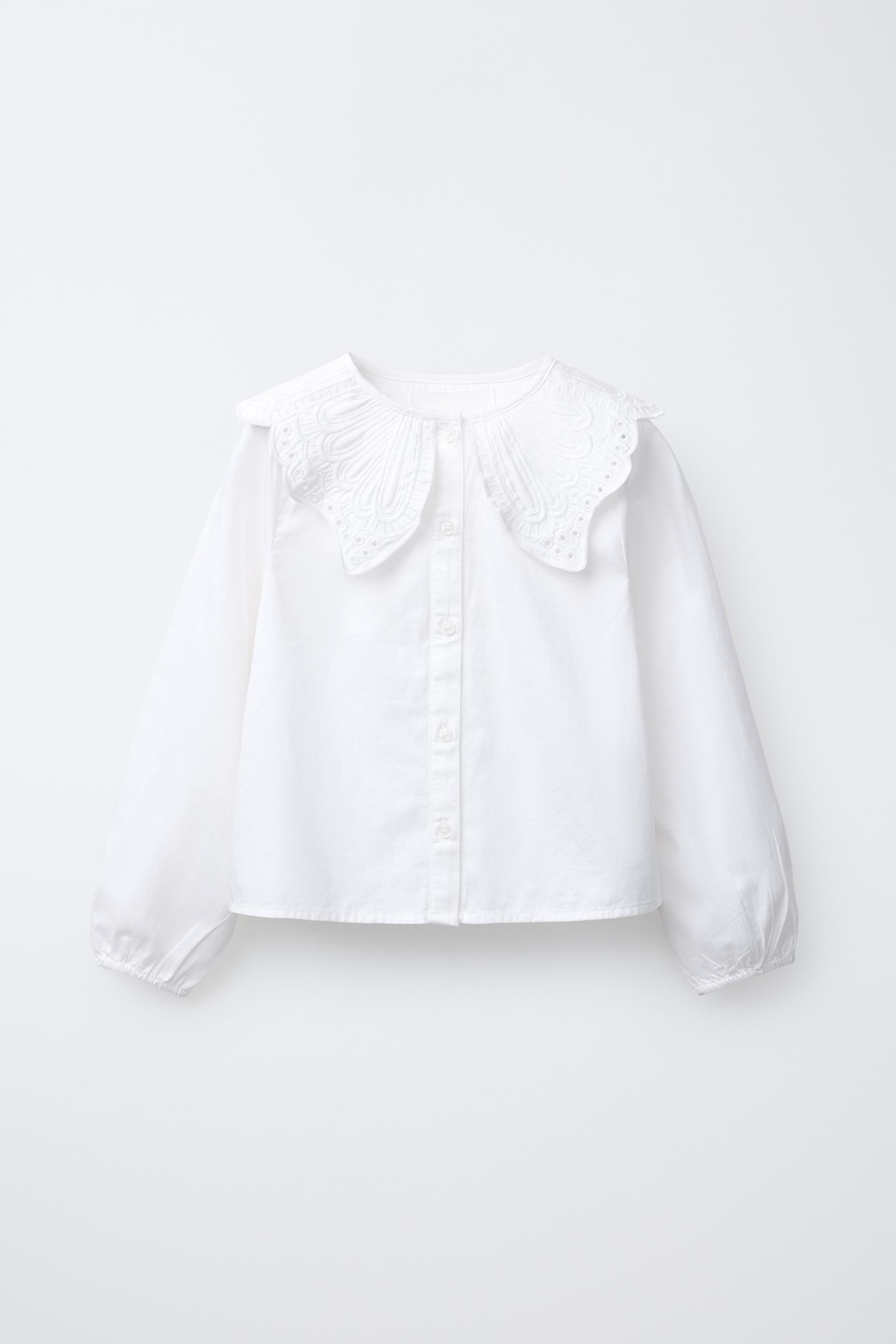 EMBROIDERED COLLAR SHIRT