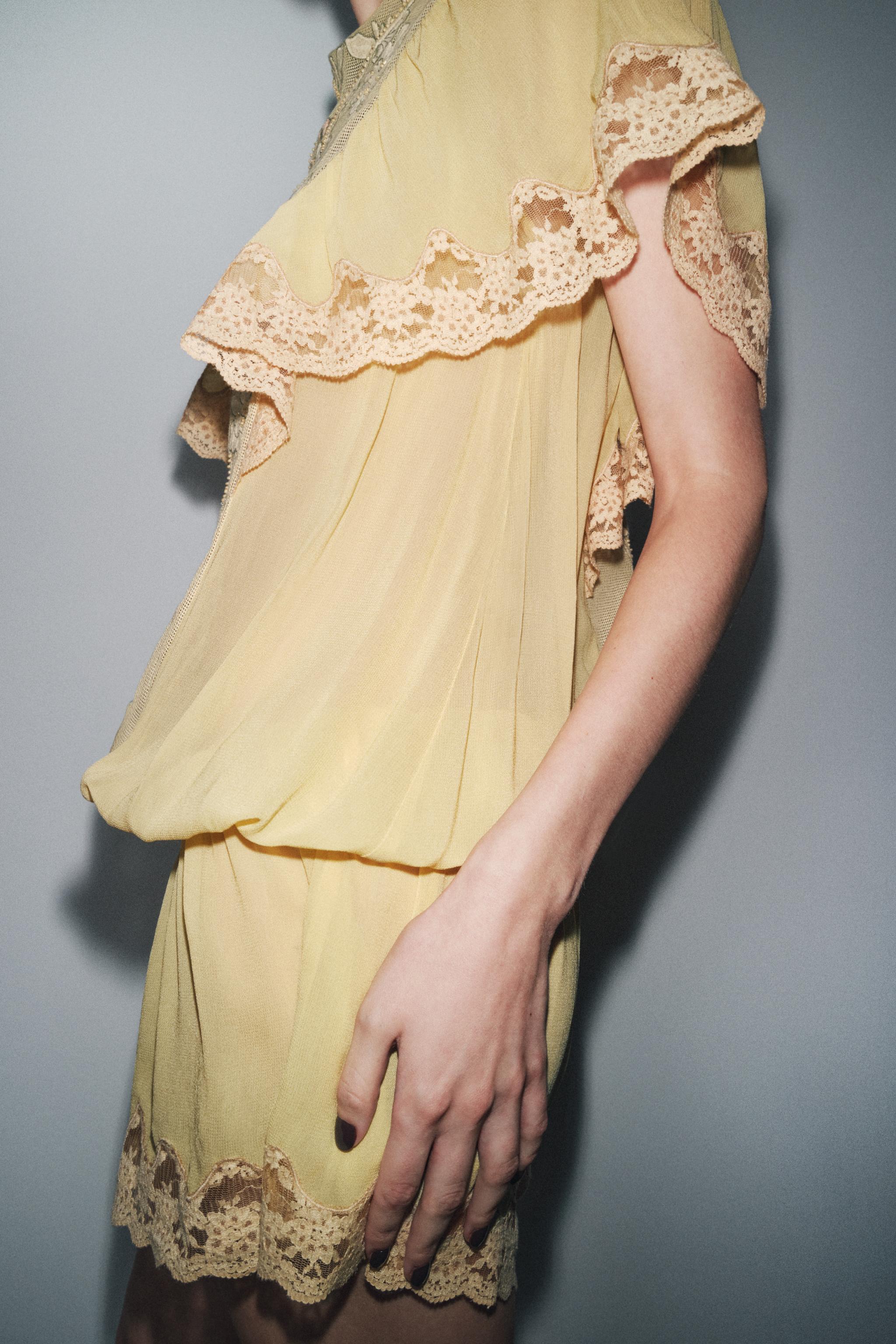 TULLE JUMPSUIT WITH EMBROIDERY AND BEADS