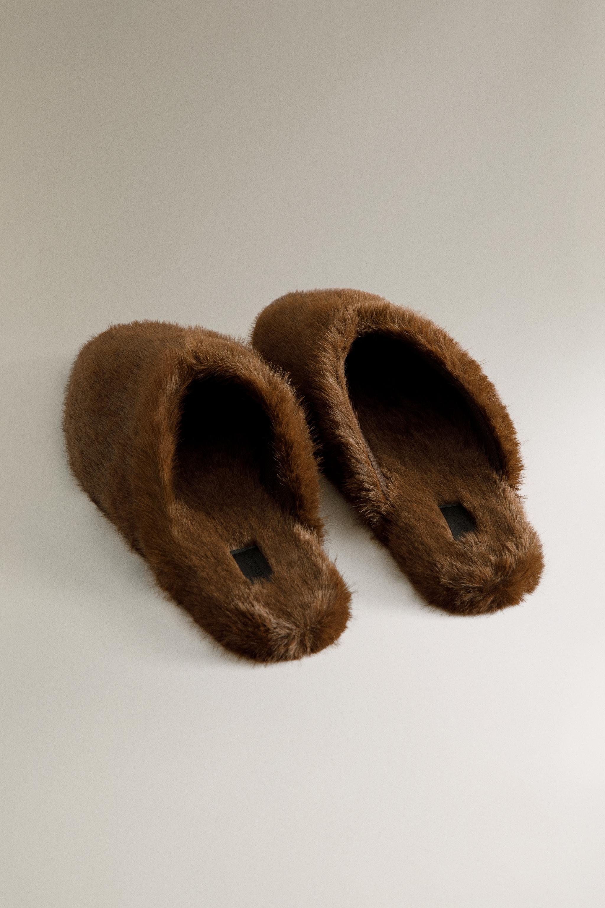 FAUX FUR MULE SLIPPERS