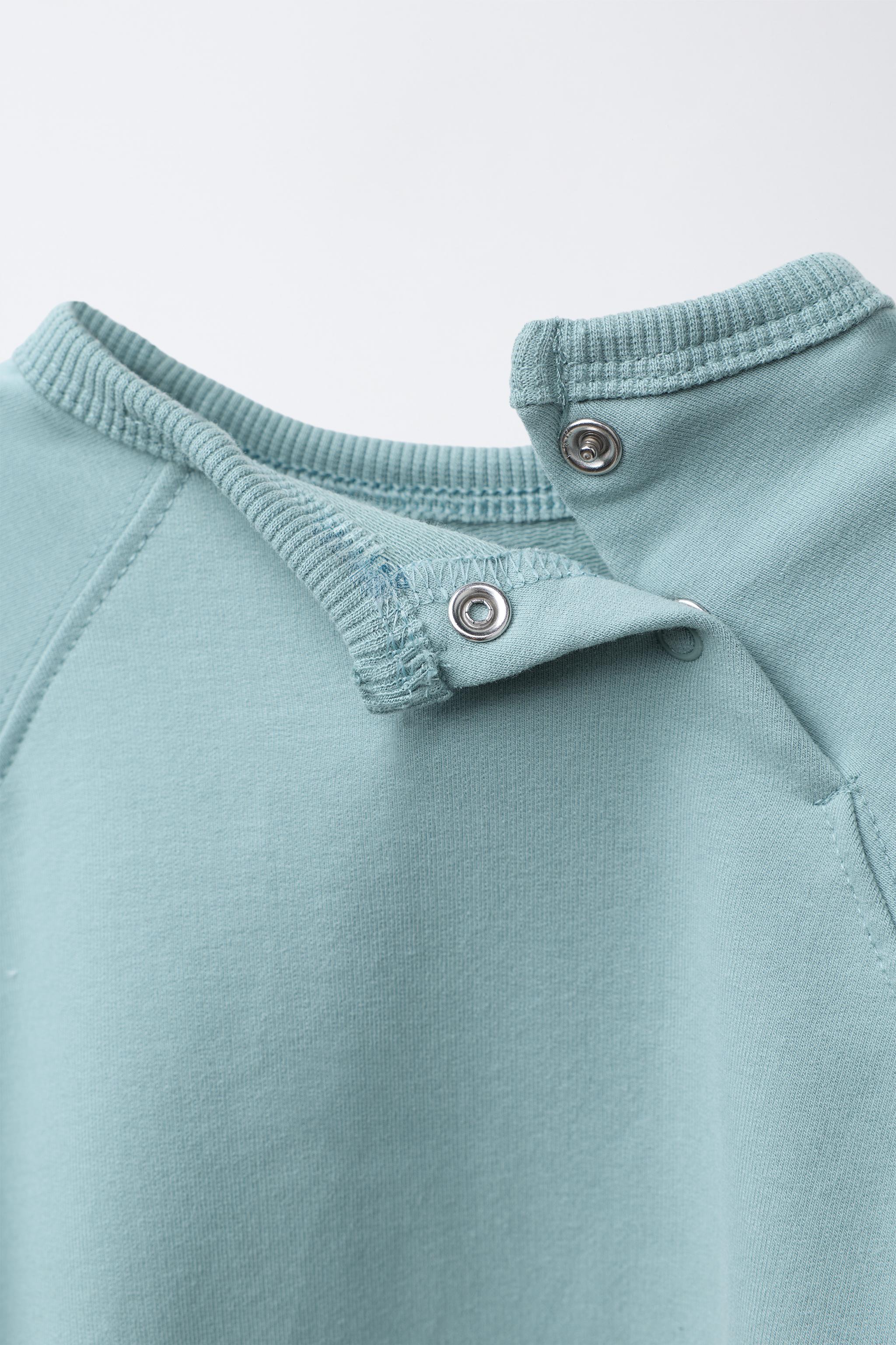 EMBROIDERED LOOPBACK SWEATSHIRT AND JOGGER SET