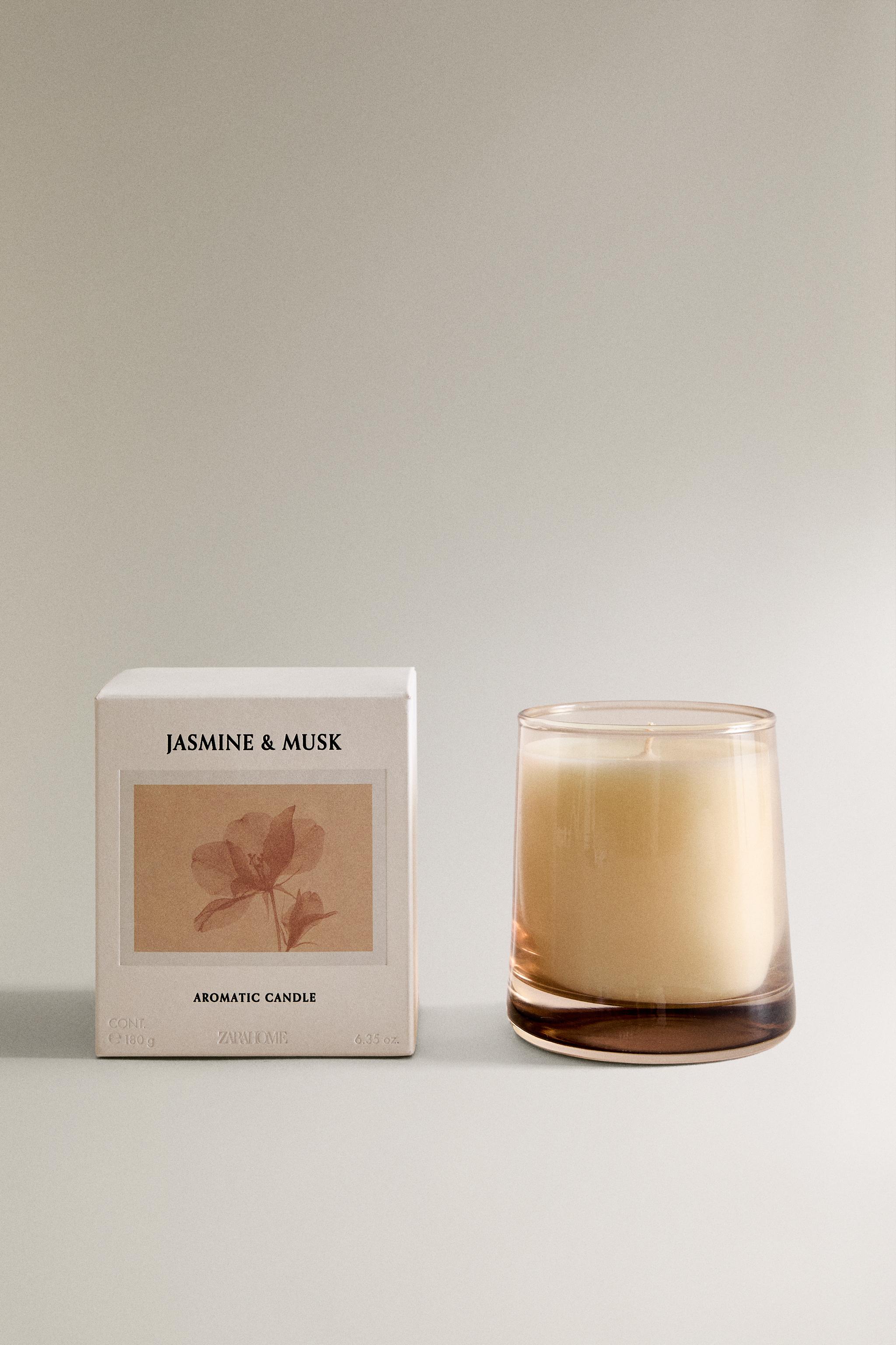 (180 G) JASMINE & MUSK SCENTED CANDLE