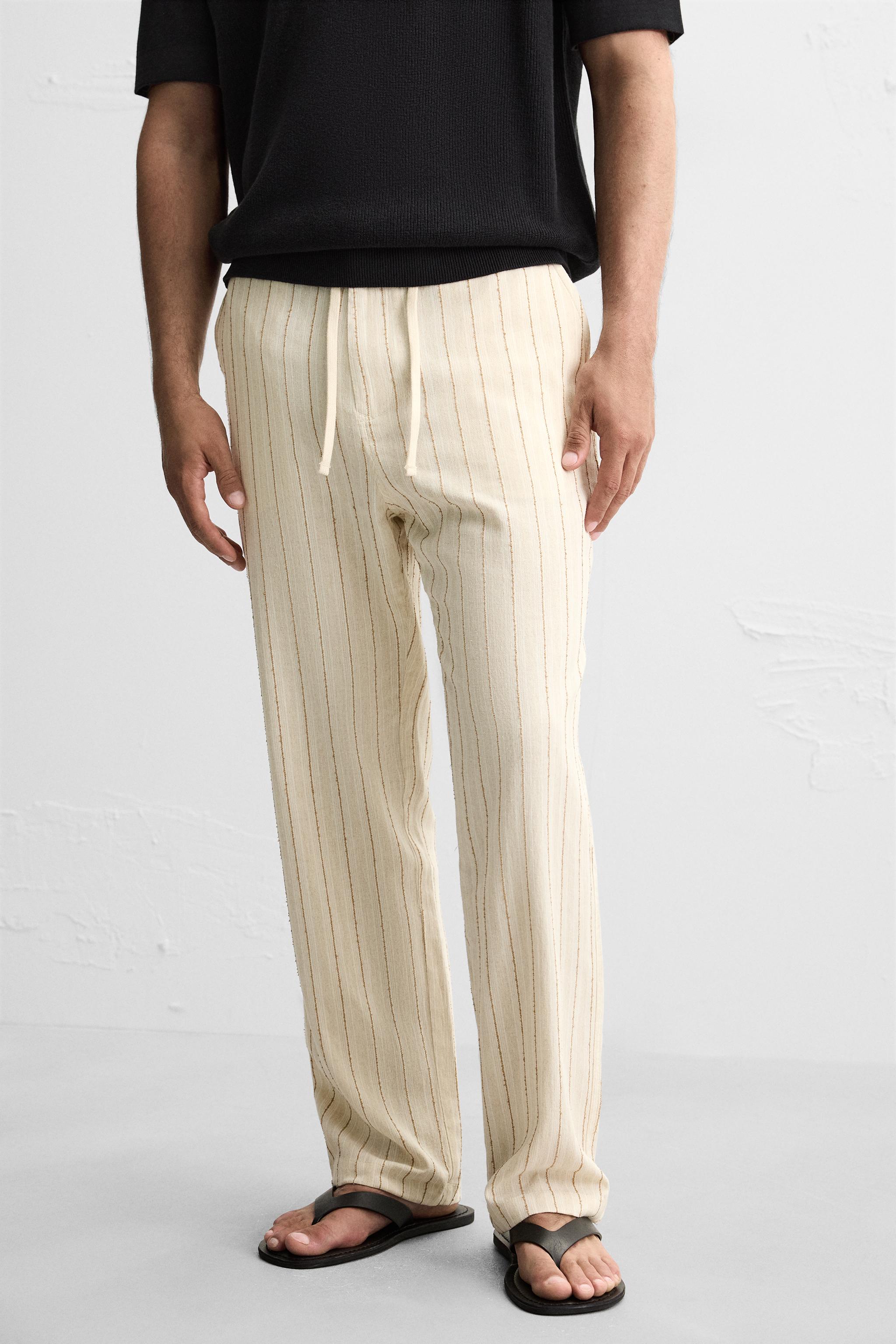 JACQUARD STRIPED PANTS