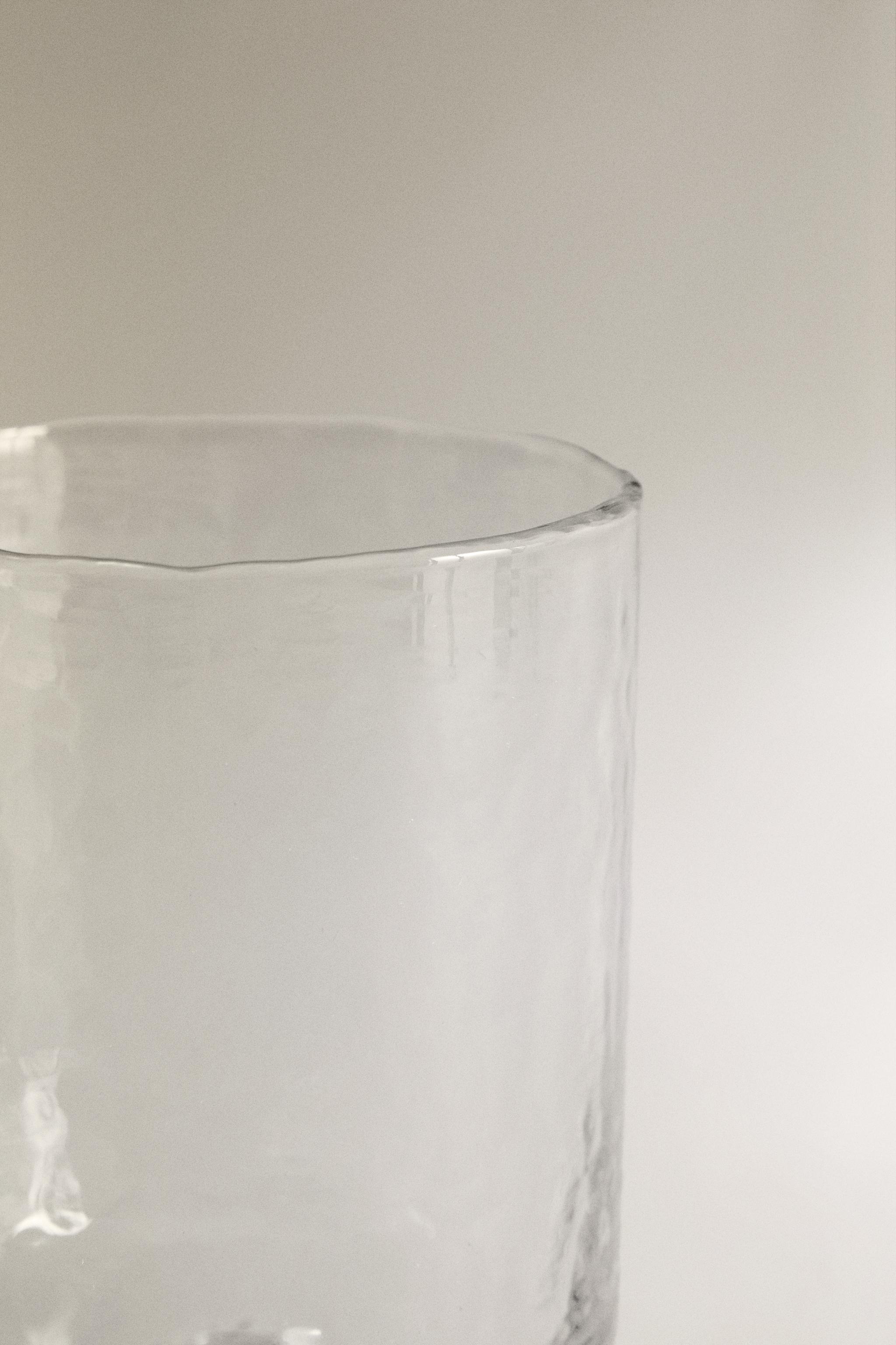 HAMMERED GLASS TUMBLER