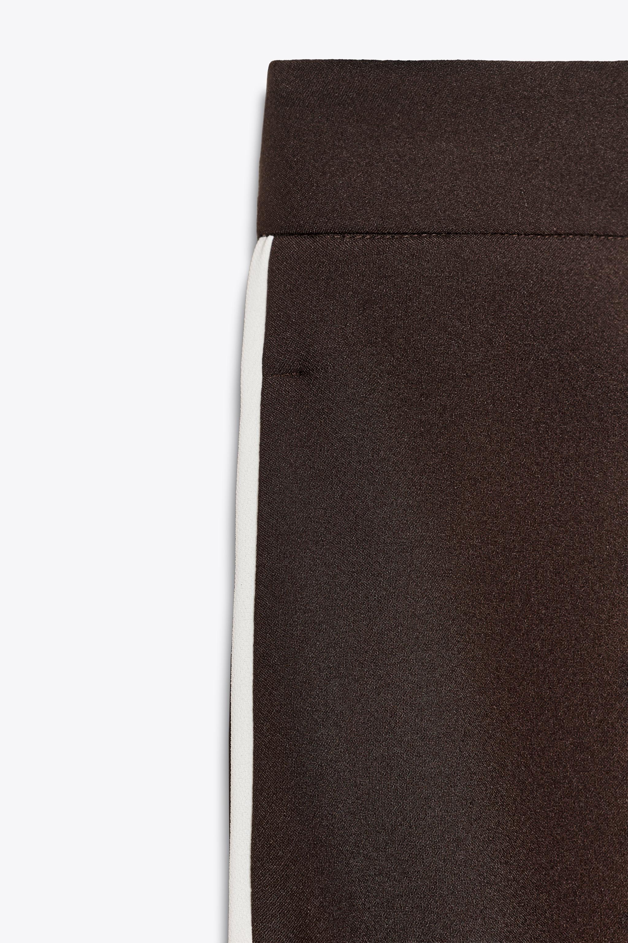 STRAIGHT LEG PANTS WITH SIDE STRIPE