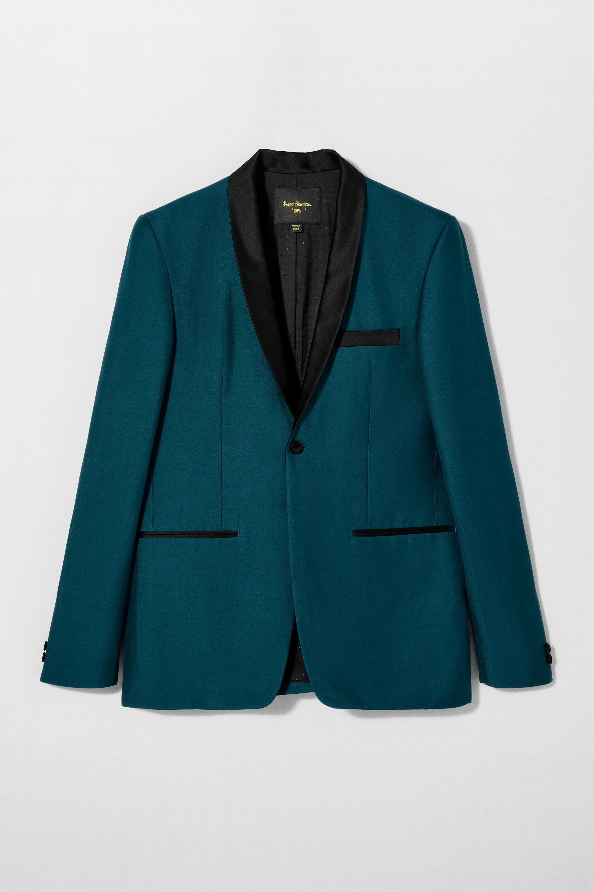 CONTRAST TUXEDO JACKET BOBBY GILLESPIE X ZARA