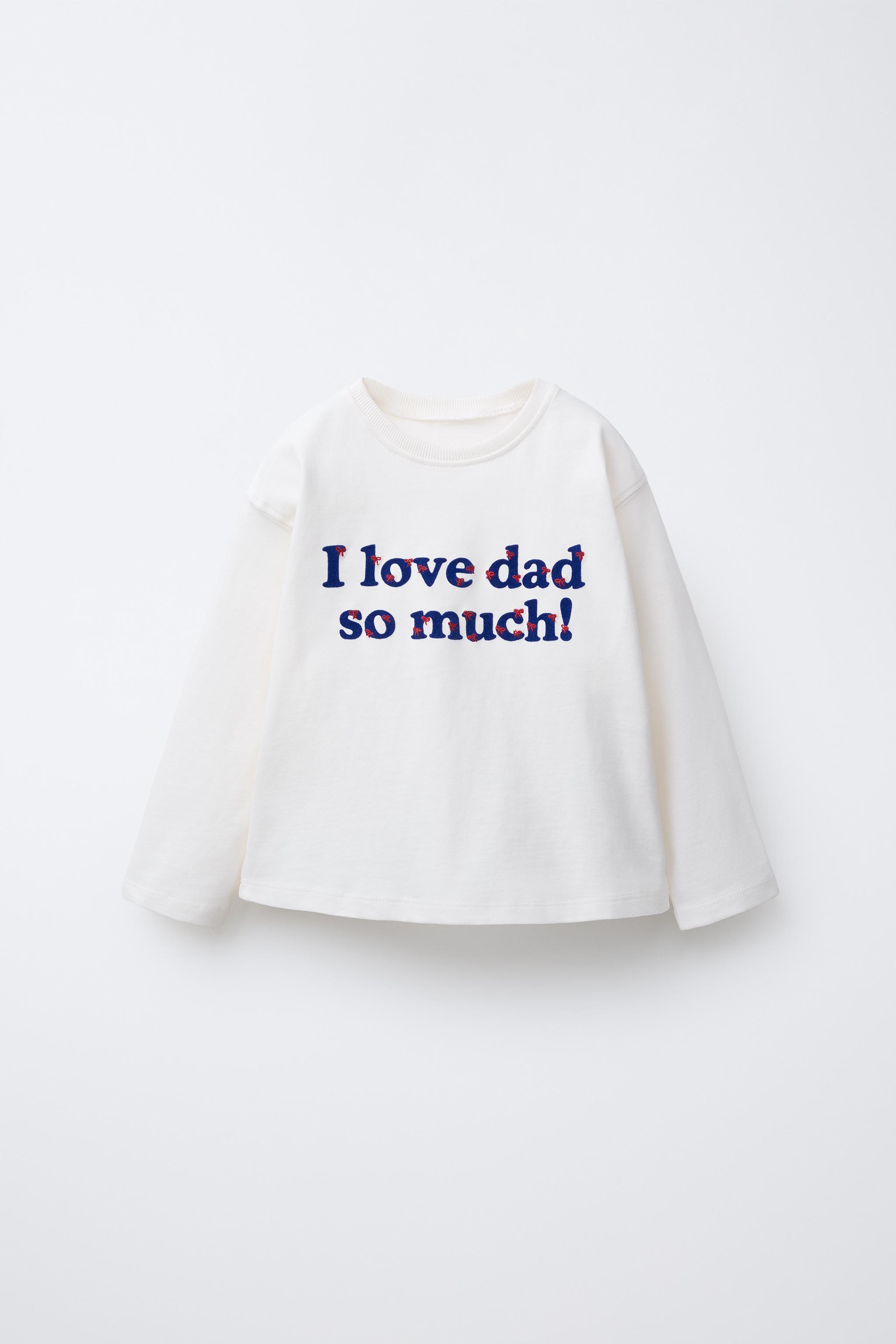 FLOCKED TEXT T-SHIRT