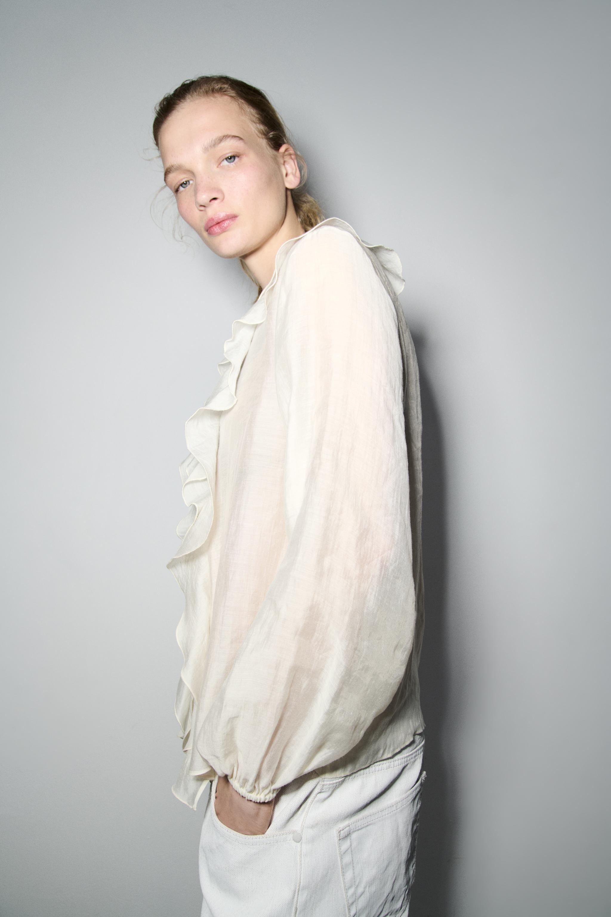 ZW COLLECTION RUFFLED SHIRT