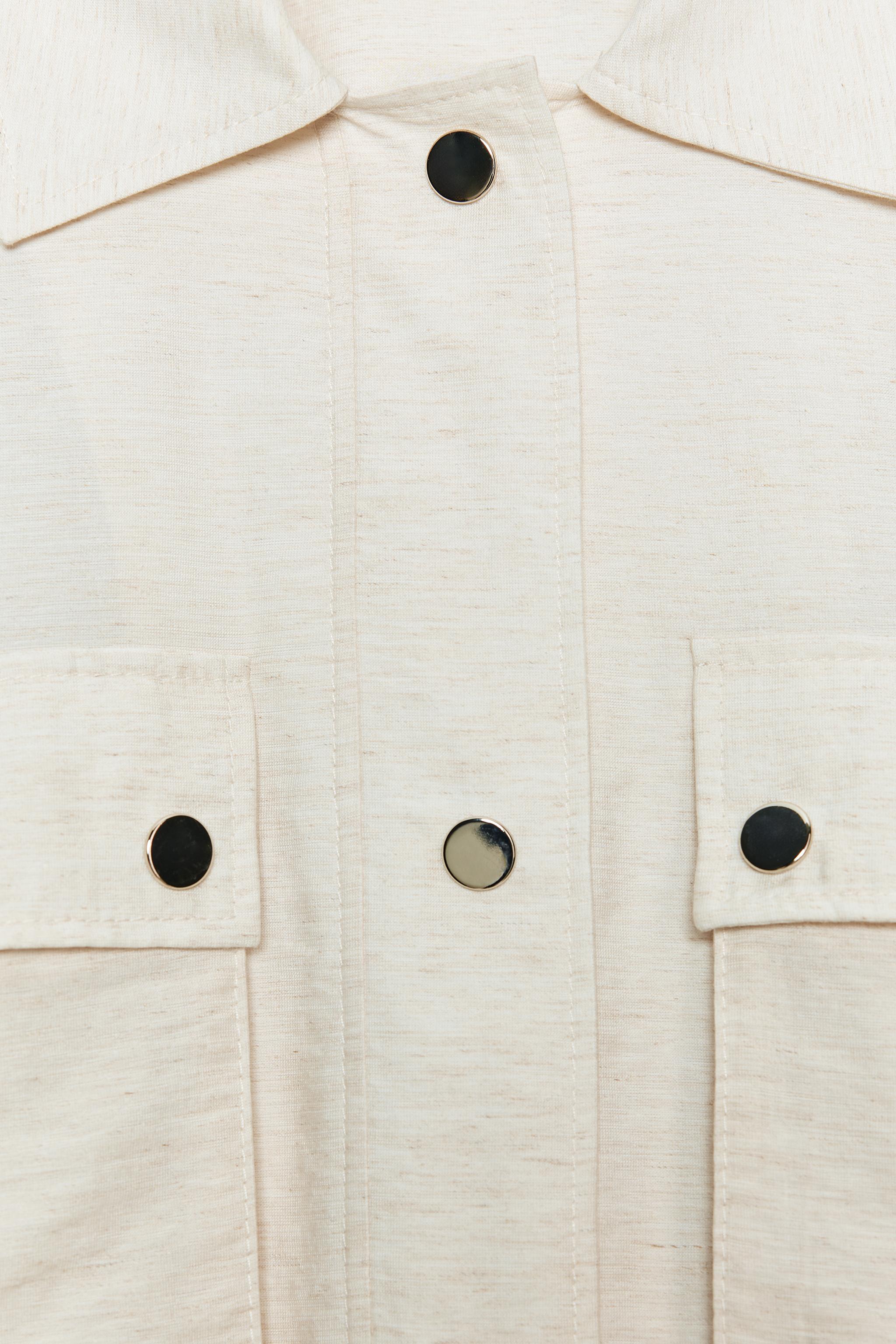 SHORT SLEEVE ROLLED-UP SAFARI SHIRT