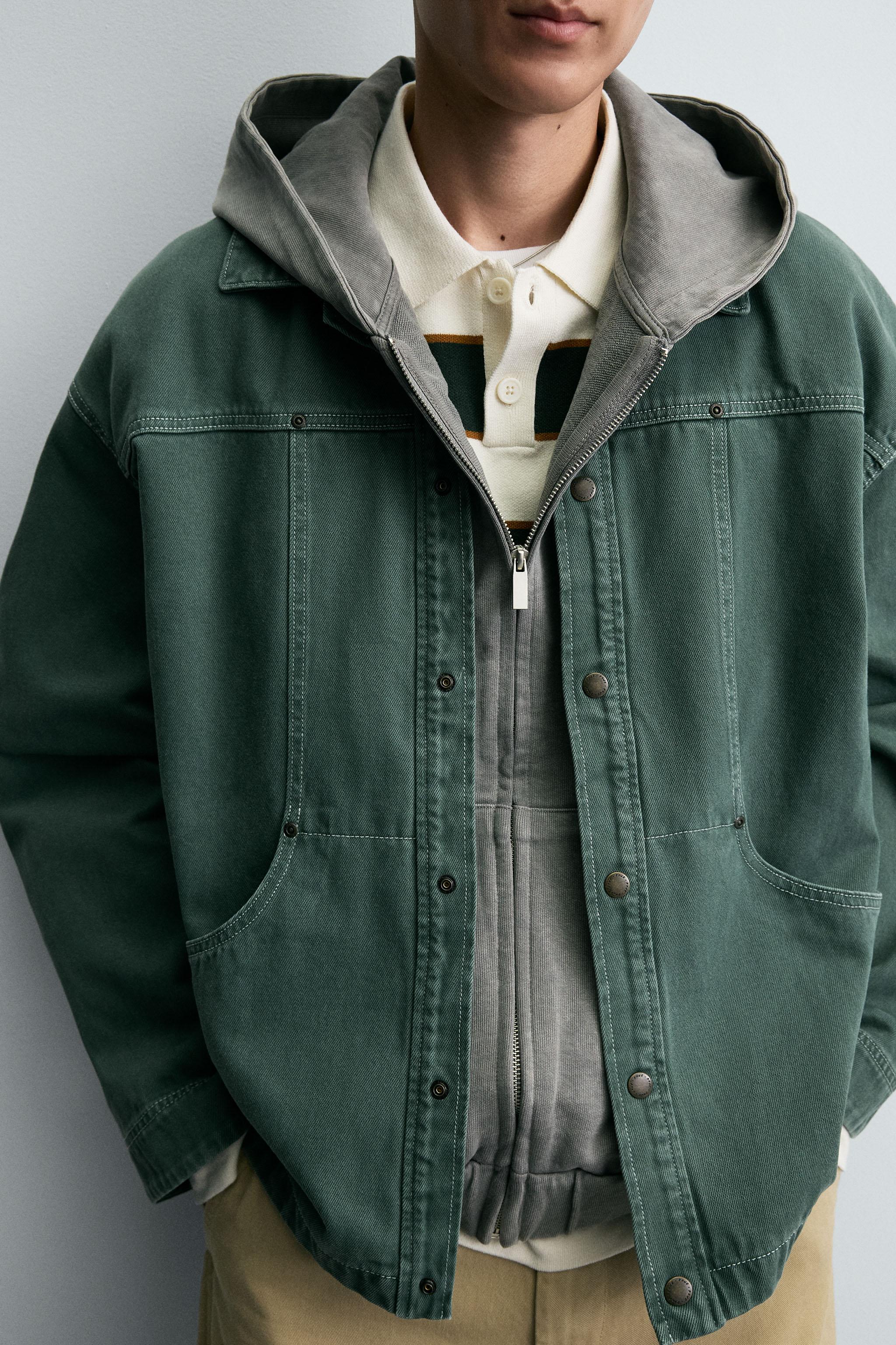 WASHED TEXTURED OVERSHIRT