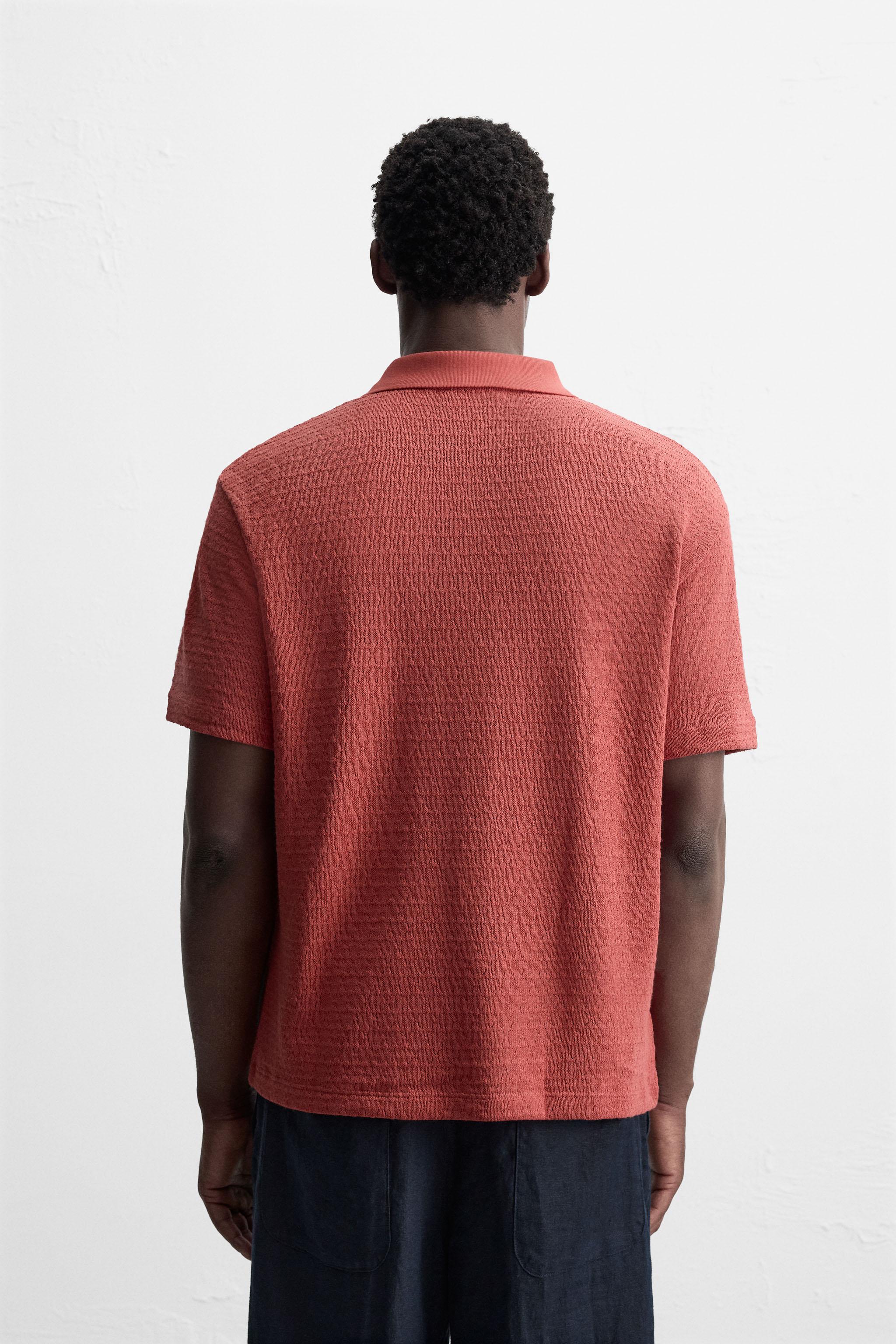 GEOMETRIC JACQUARD POLO SHIRT