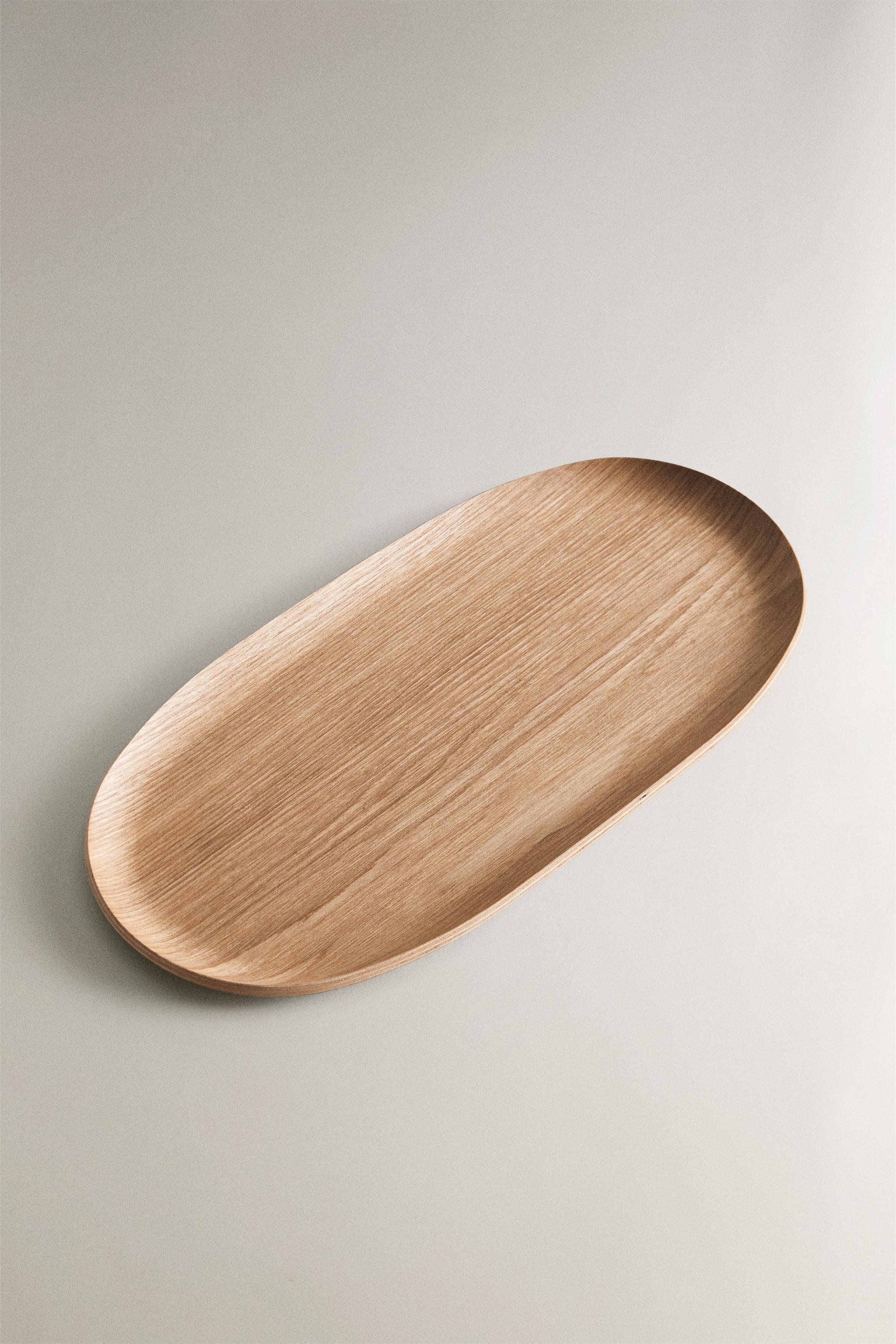 OVAL WOODEN TRAY