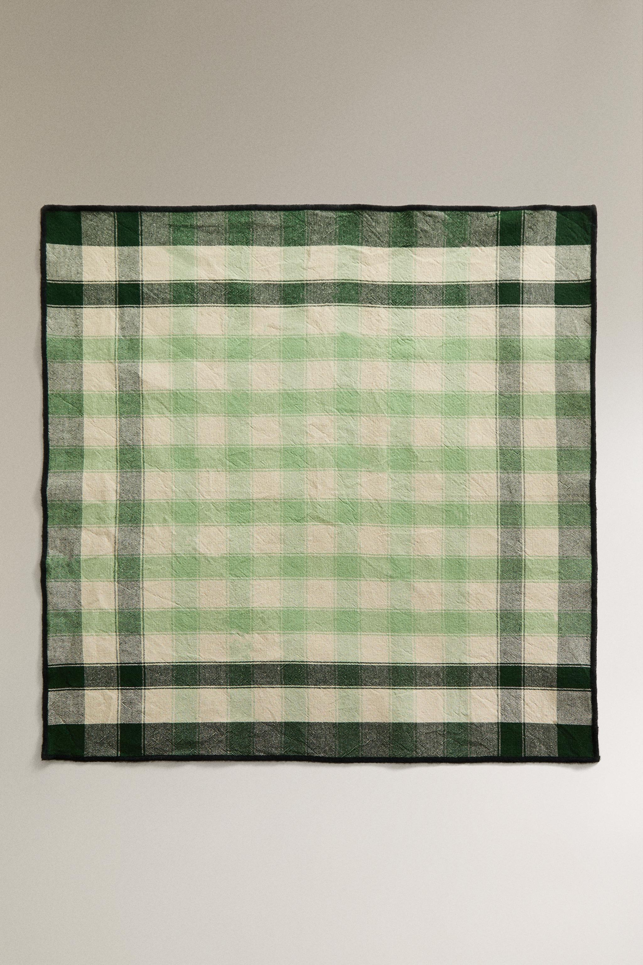 SET OF CHECKED COTTON NAPKINS (SET OF 2)