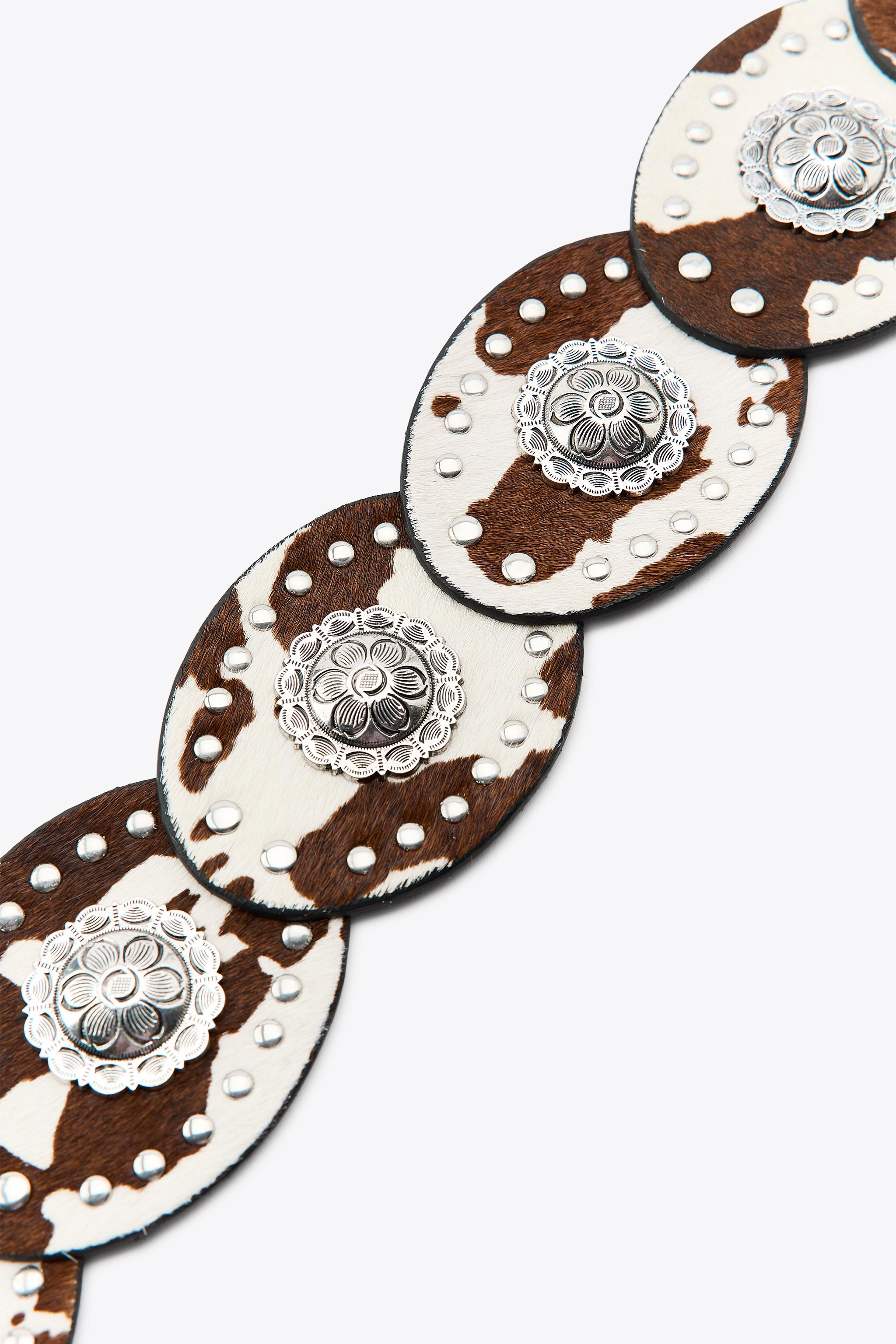 ANIMAL PRINT LEATHER BELT