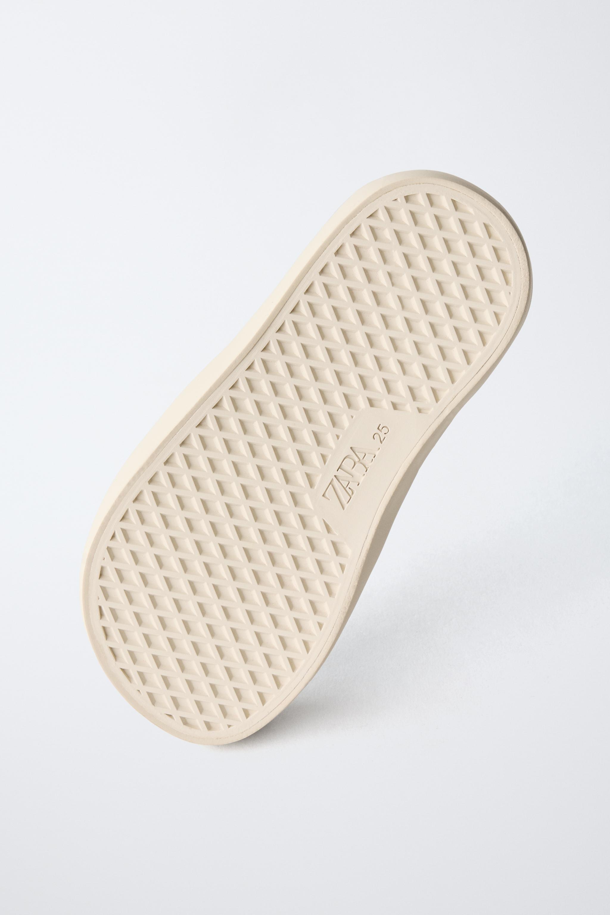 LEATHER FLORAL SNEAKERS