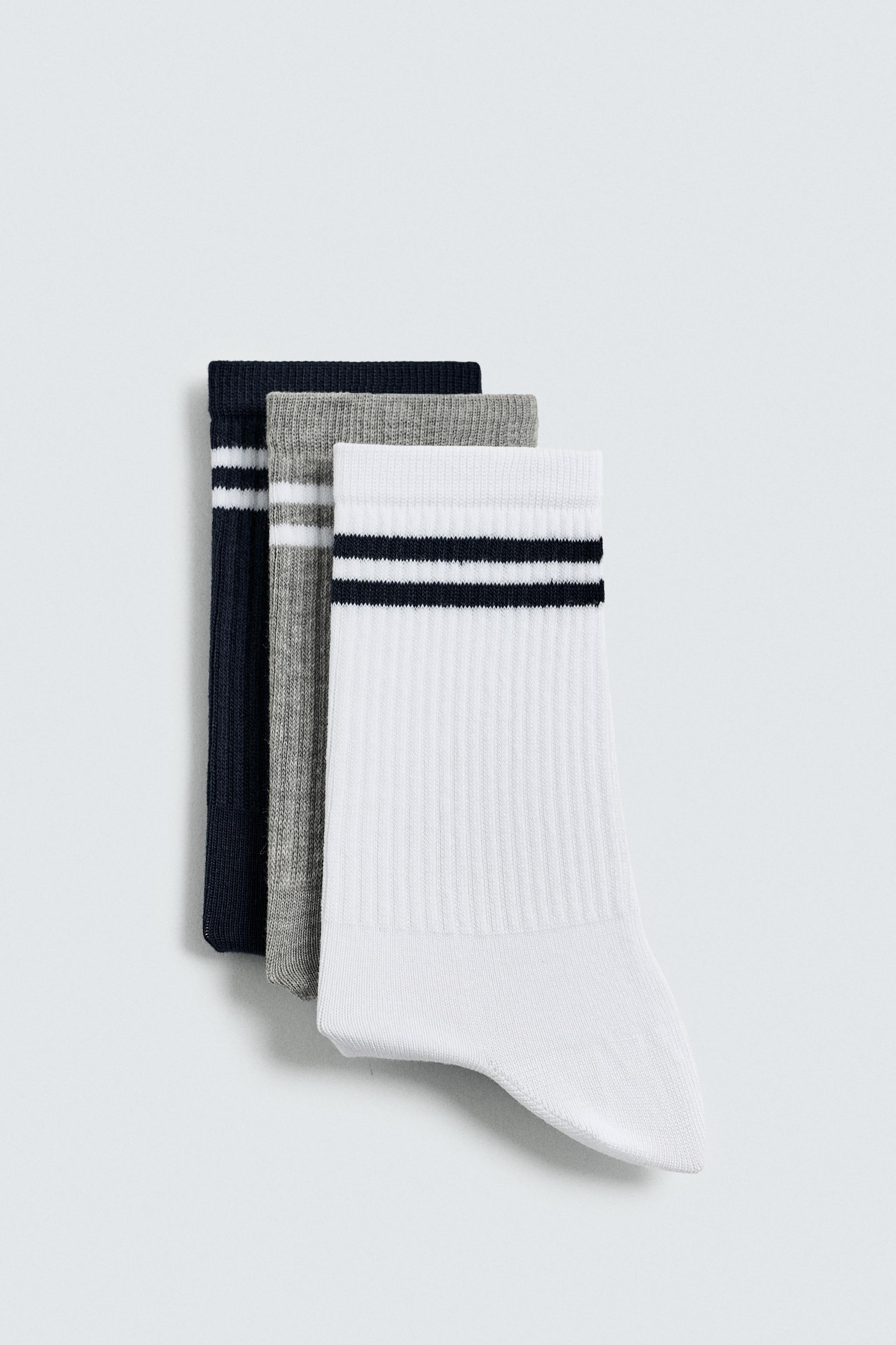 3-PACK STRIPED SOCKS