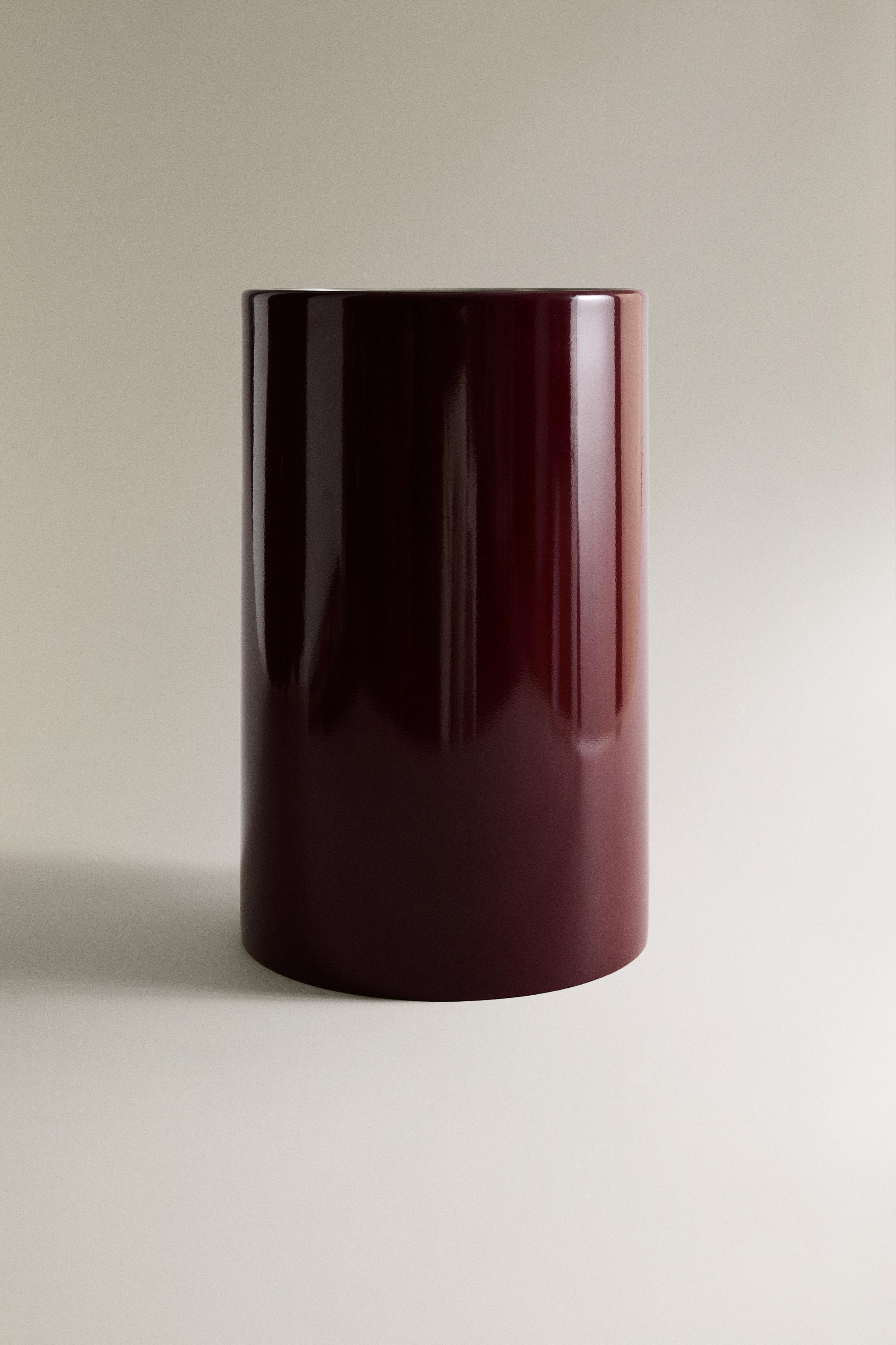 CYLINDRICAL METAL WASTEPAPER BASKET