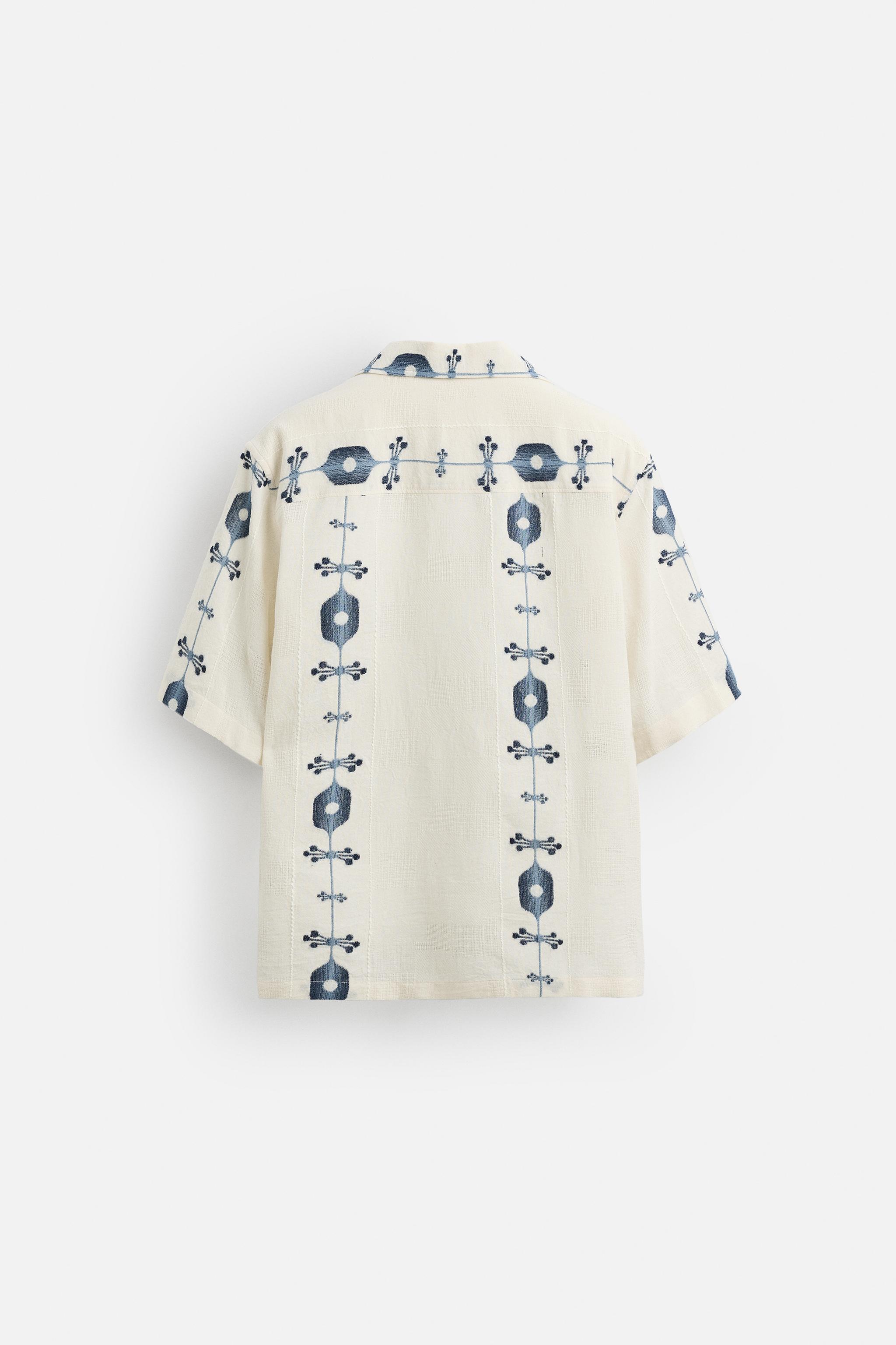 CONTRAST JACQUARD SHIRT
