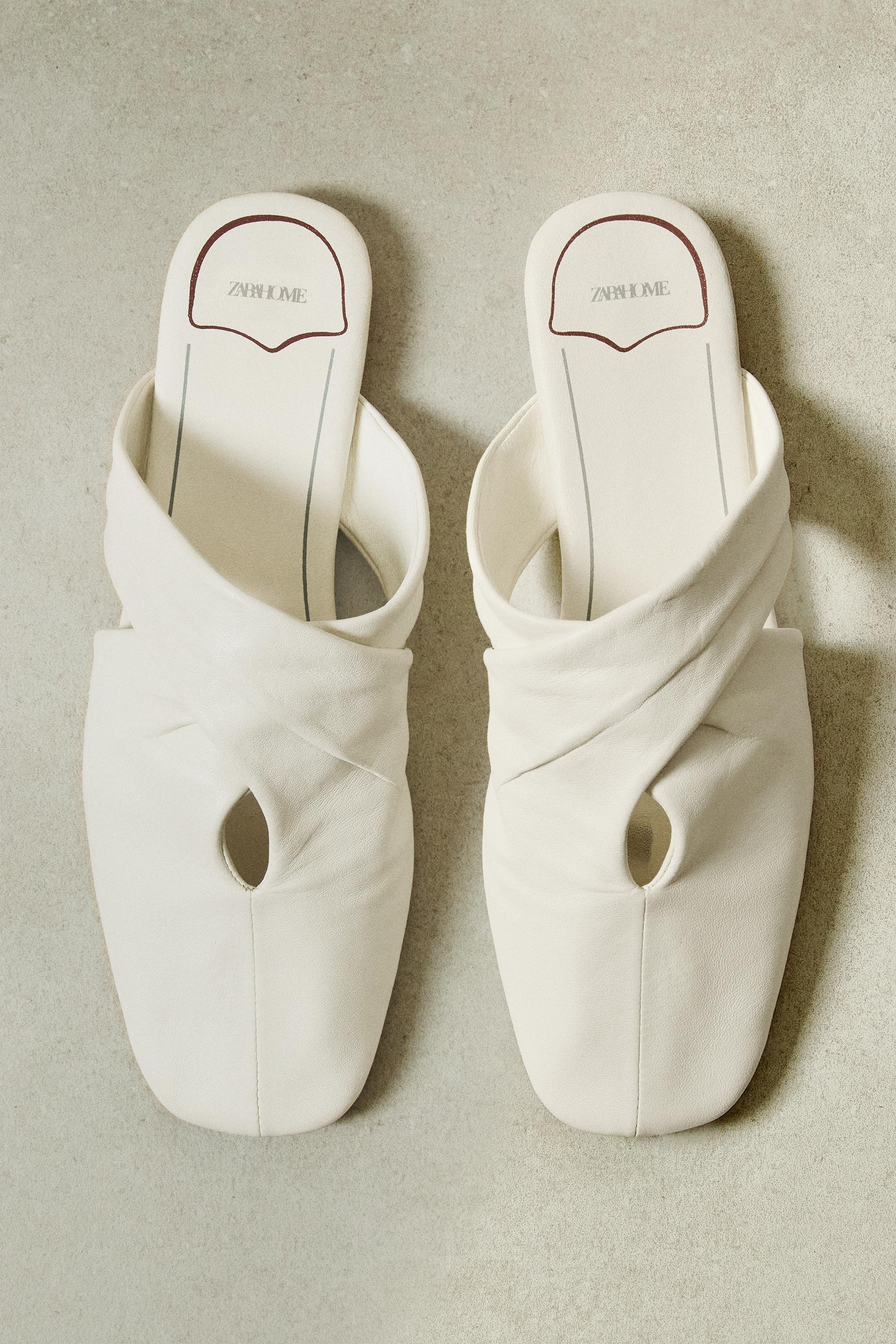 CROSSOVER LEATHER MULES