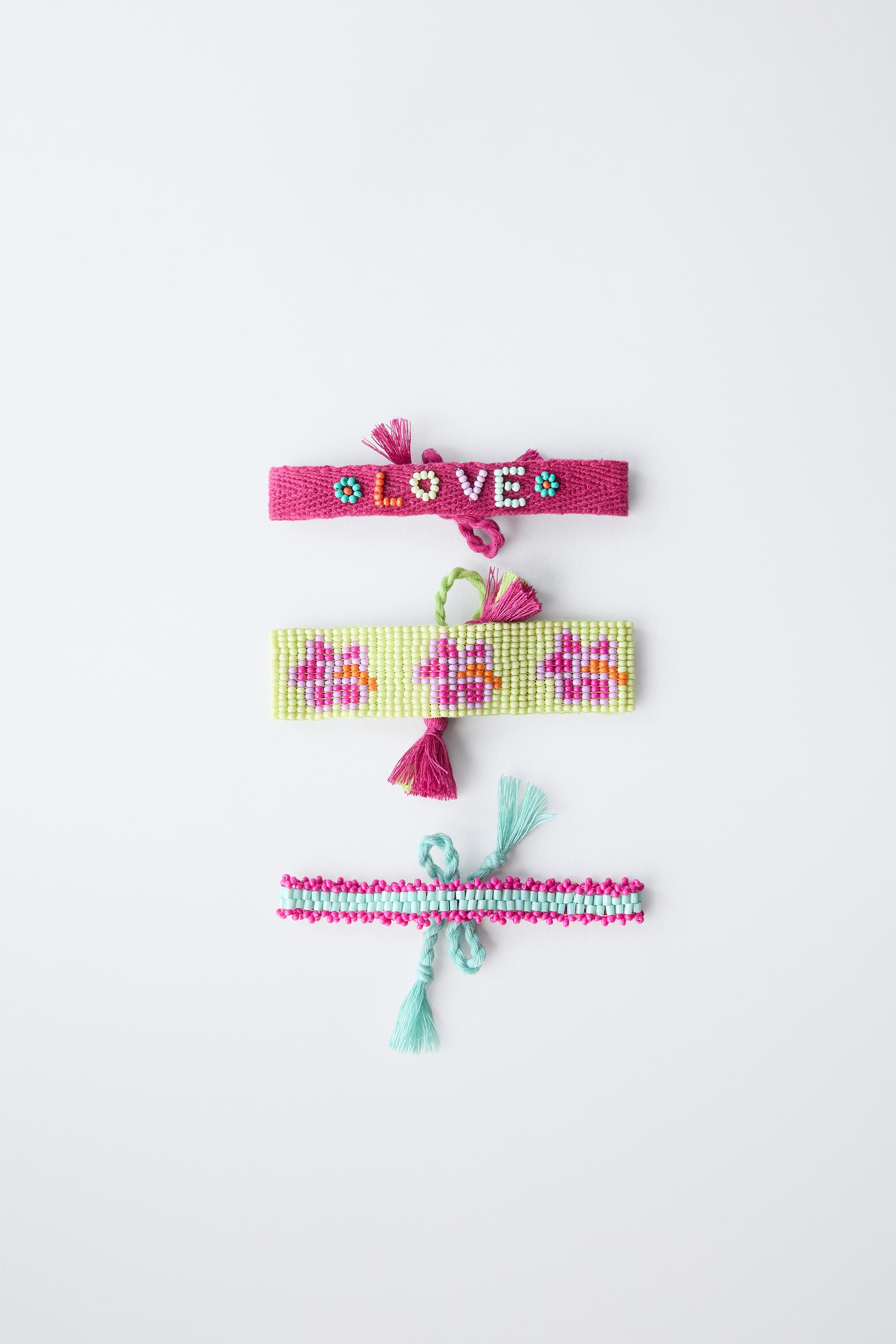 THREE-PACK OF BEADED BRACELETS