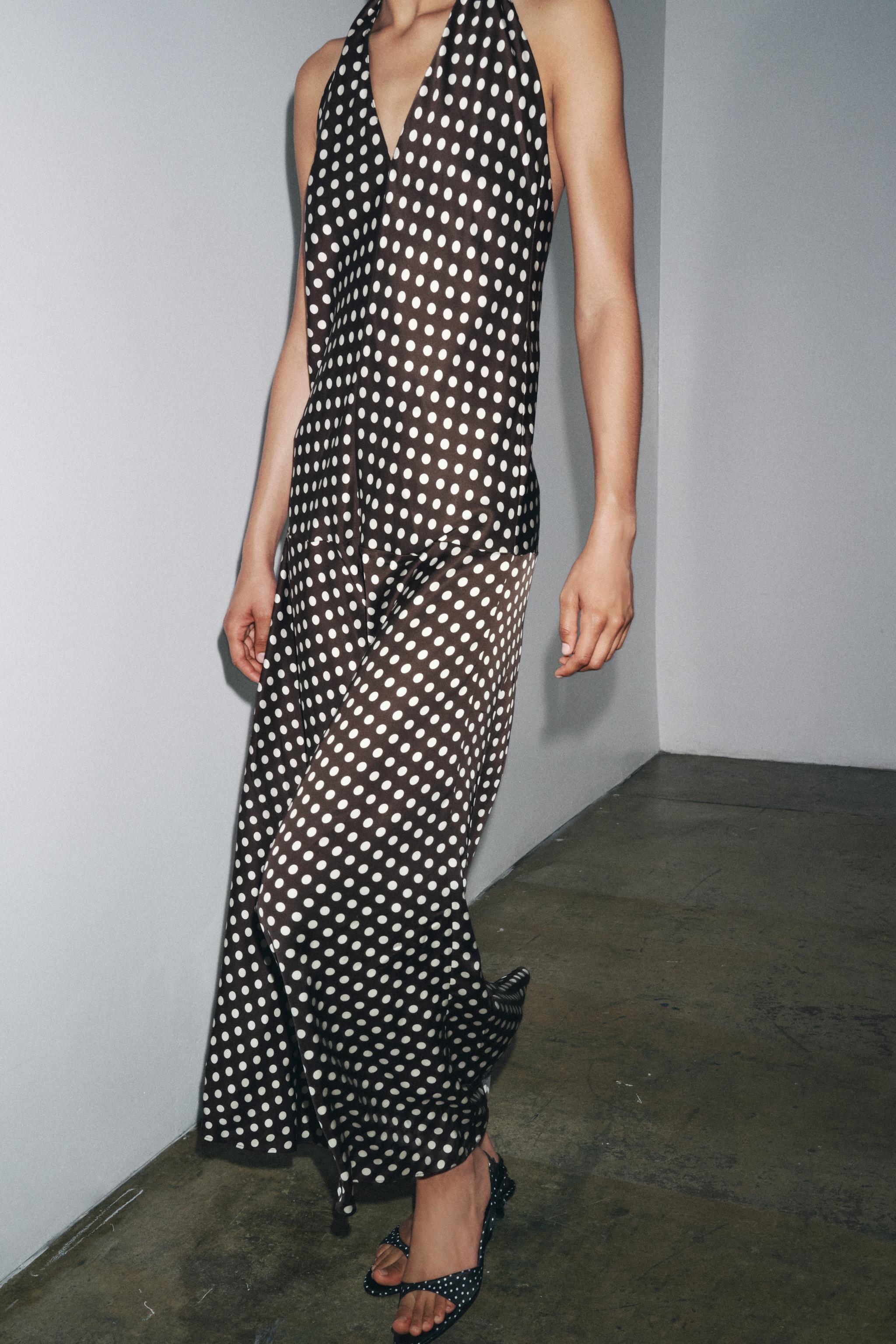 ZW COLLECTION HALTER POLKA DOT DRESS