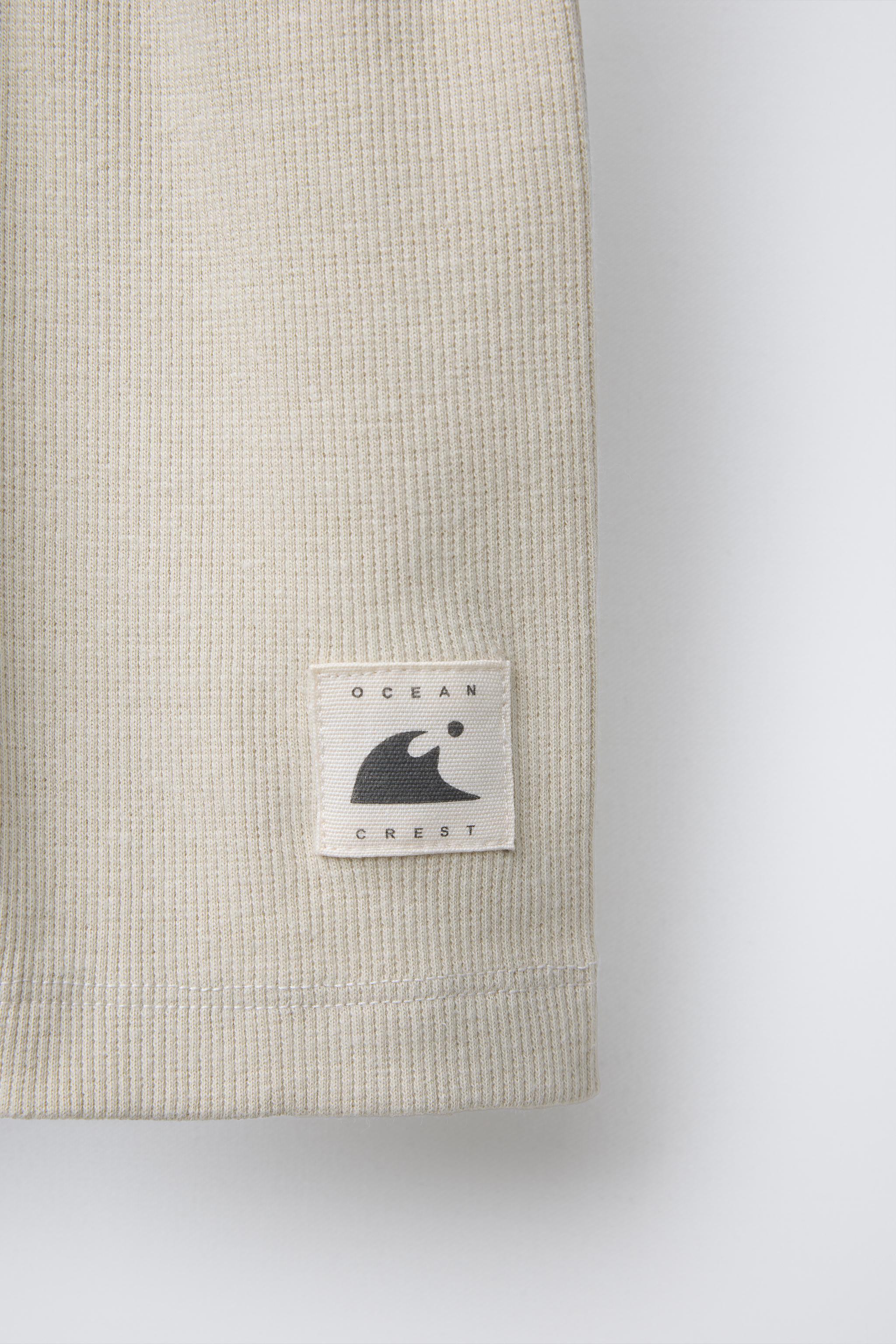 RIB CYCLING SHORTS WITH LABEL