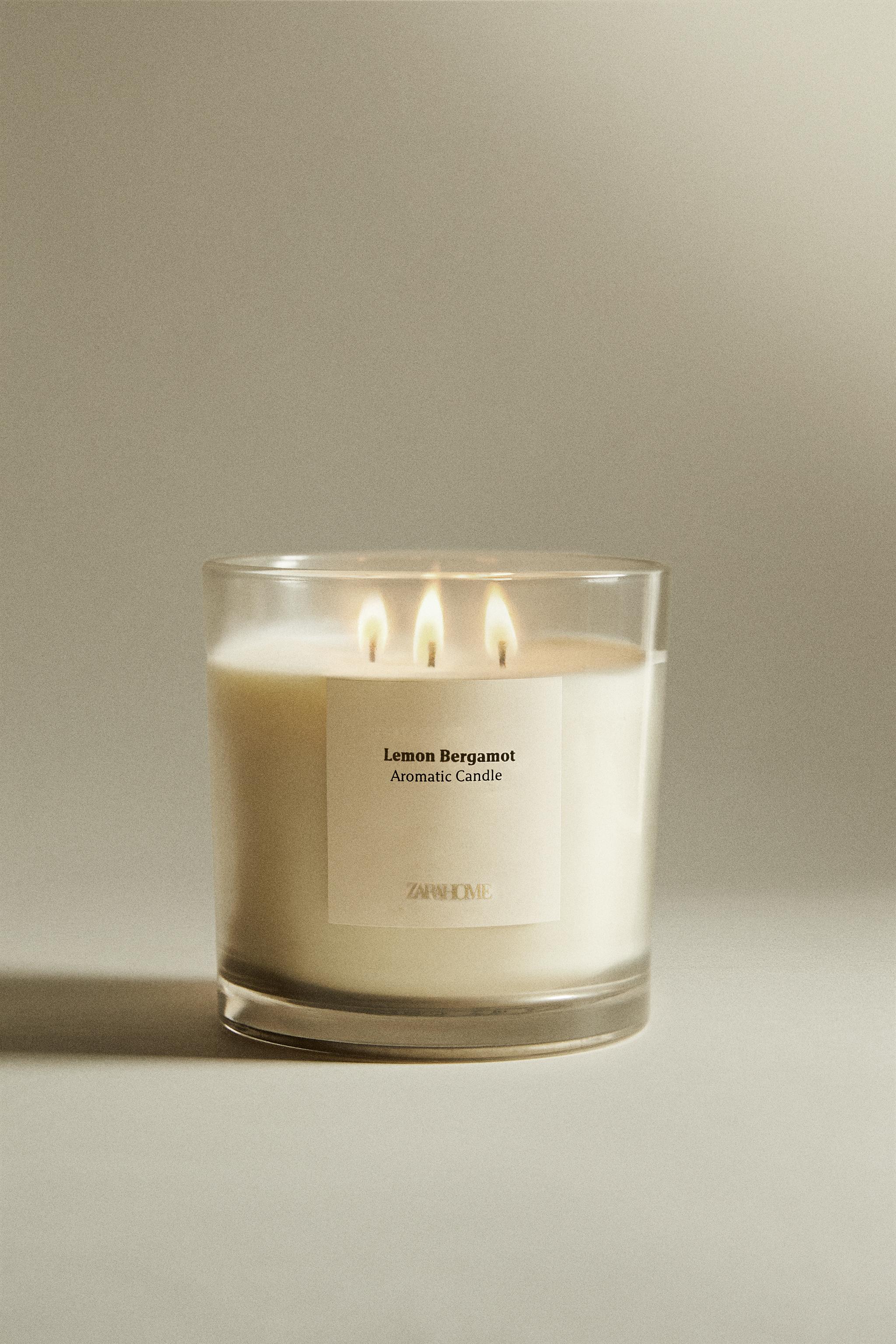 (620 G) LEMON BERGAMOT SCENTED CANDLE