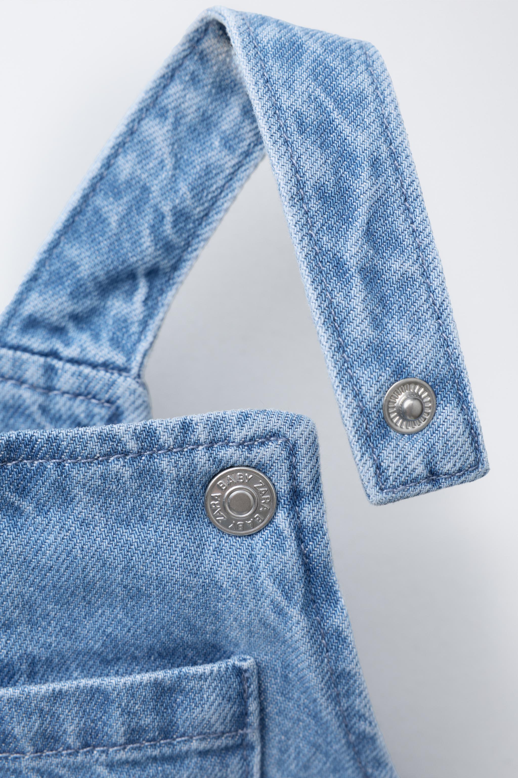 DENIM OVERALL SHORTS