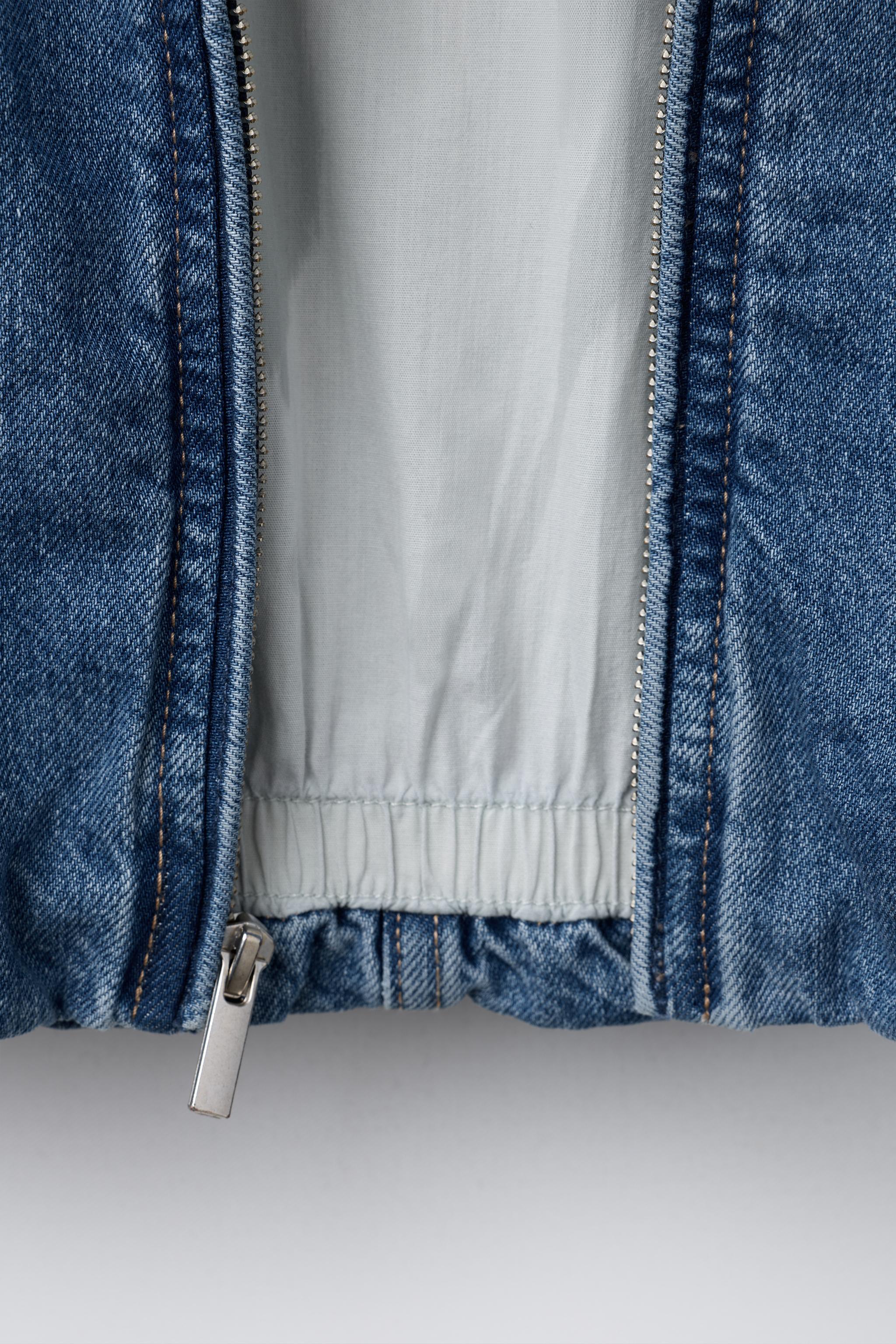 DENIM BOMBER JACKET