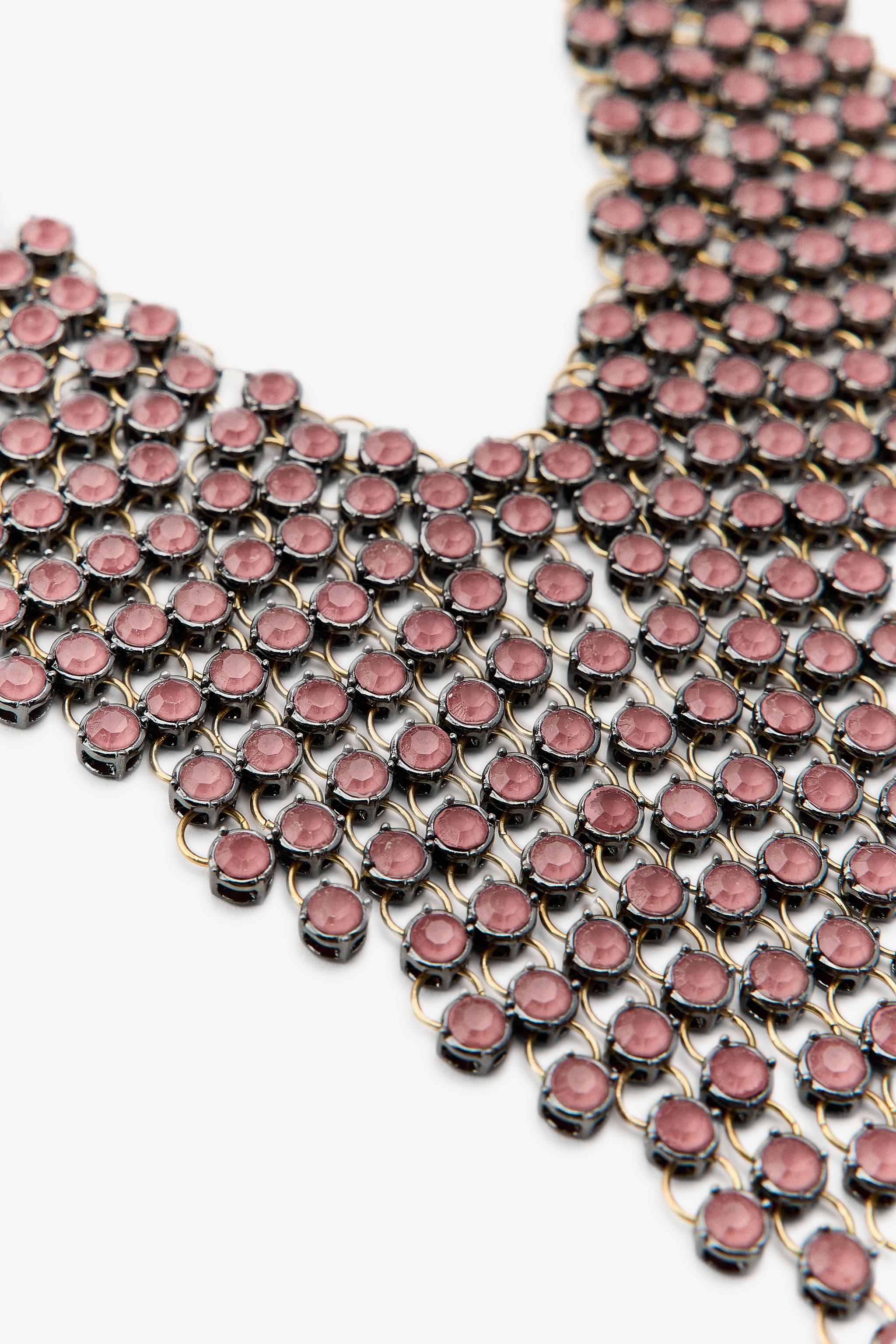 JEWELED WATERFALL NECKLACE