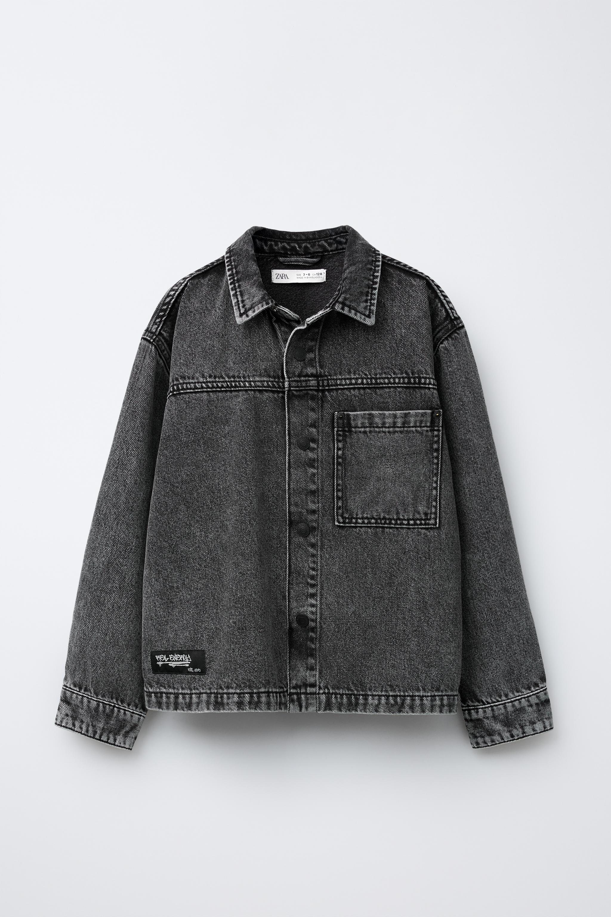 EMBROIDERED DENIM OVERSHIRT