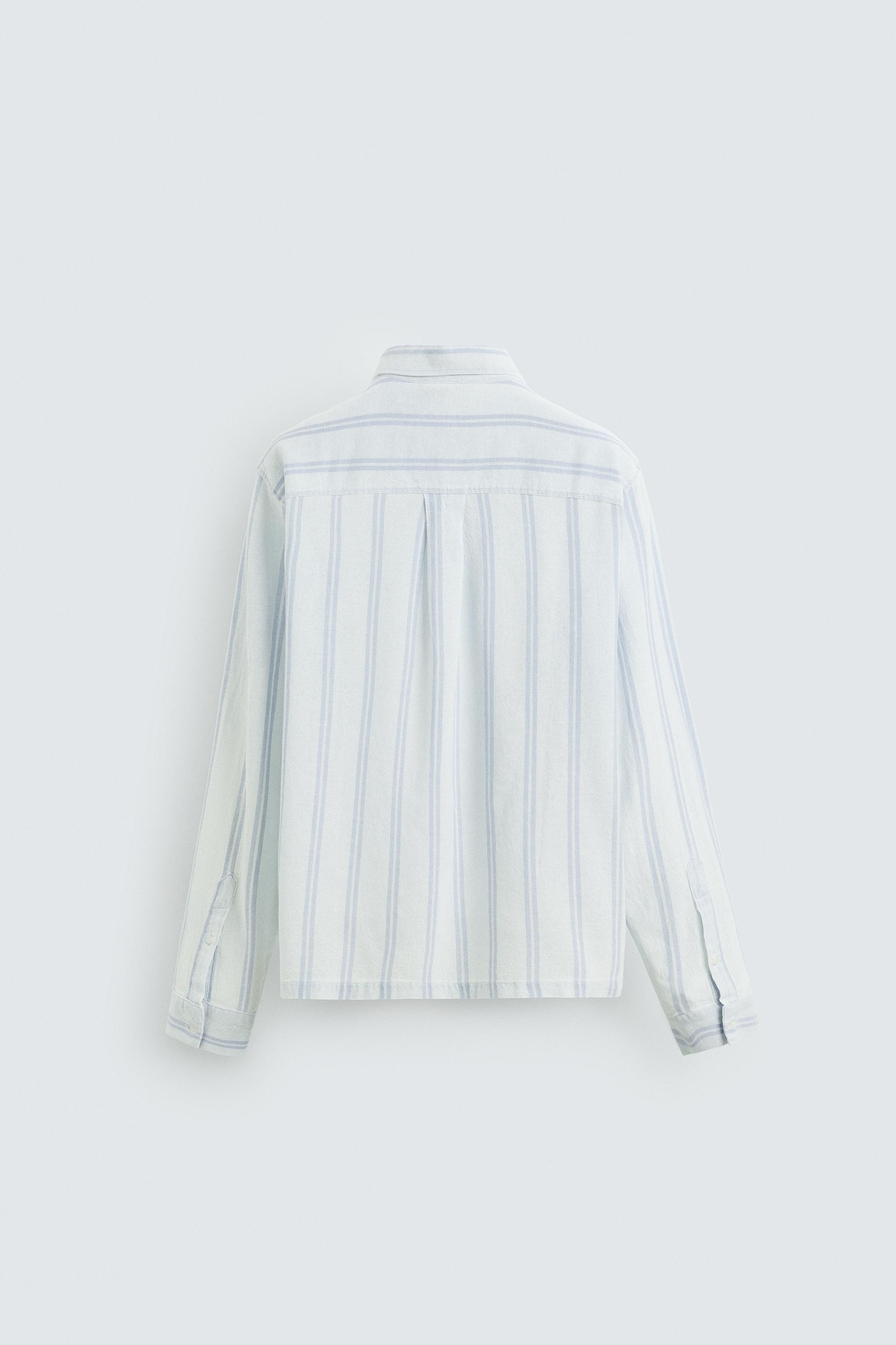 TEXTURED STRIPED SHIRT