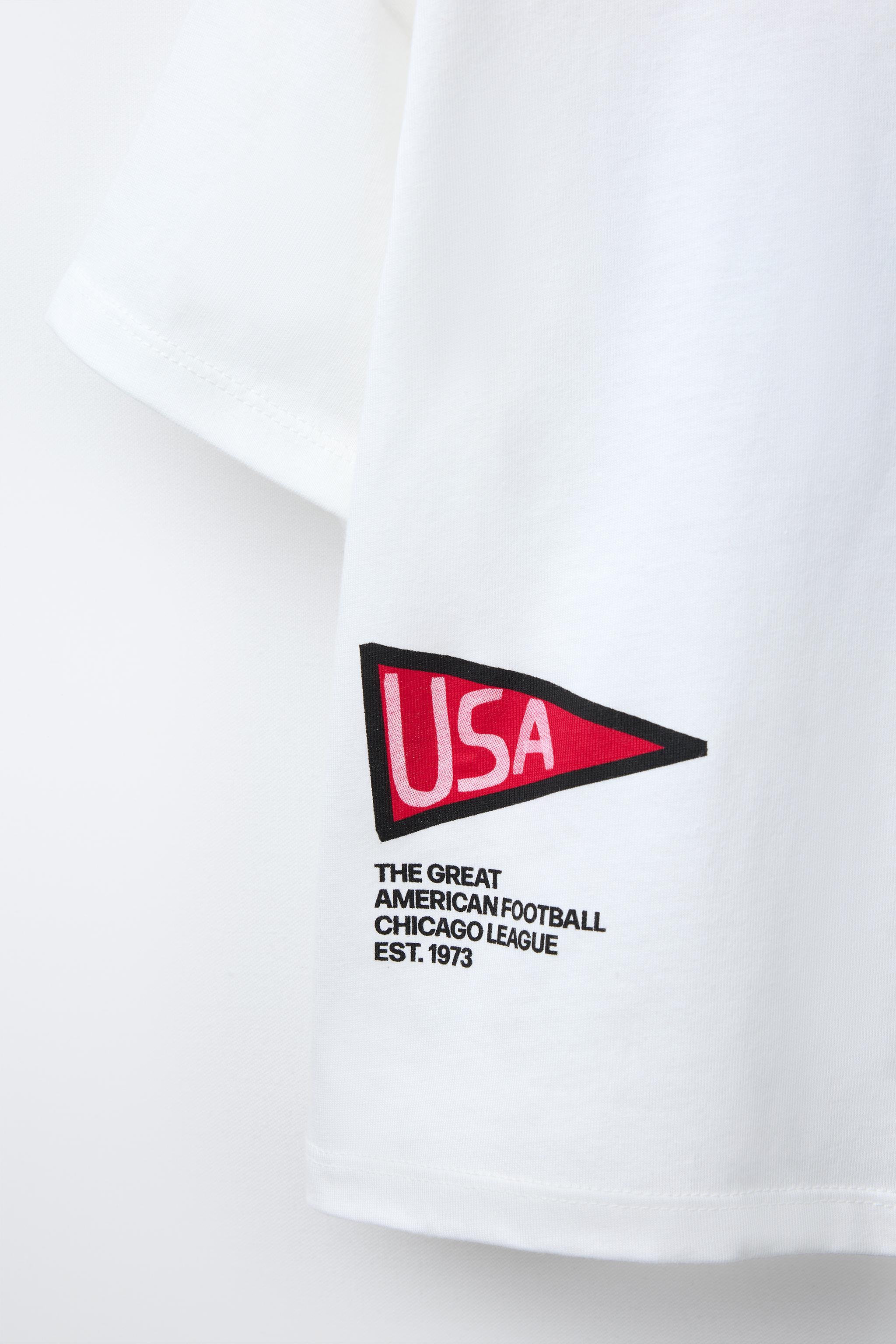 FOOTBALL PRINT T-SHIRT