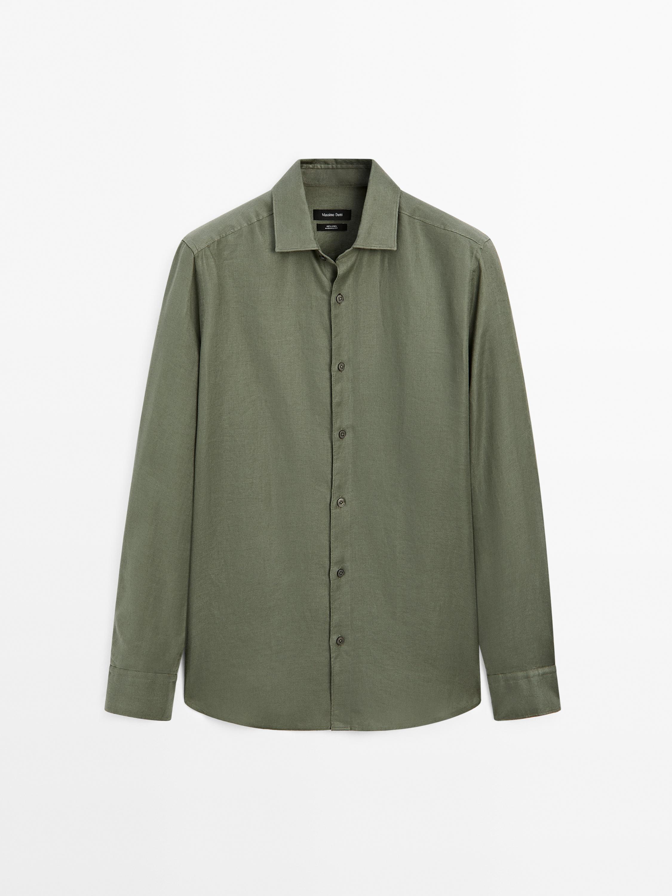 Lightweight regular fit twill shirt